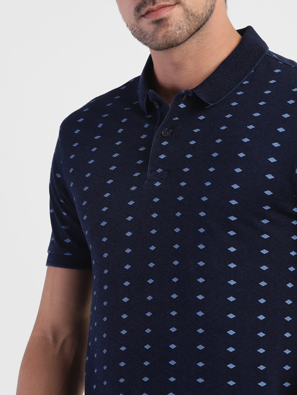 Men's Geometric Polo T-shirt - Image 6