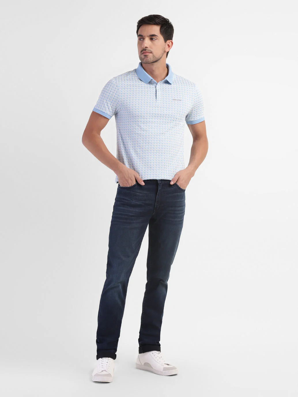 Men's Geometric Print Regular Fit T-shirt