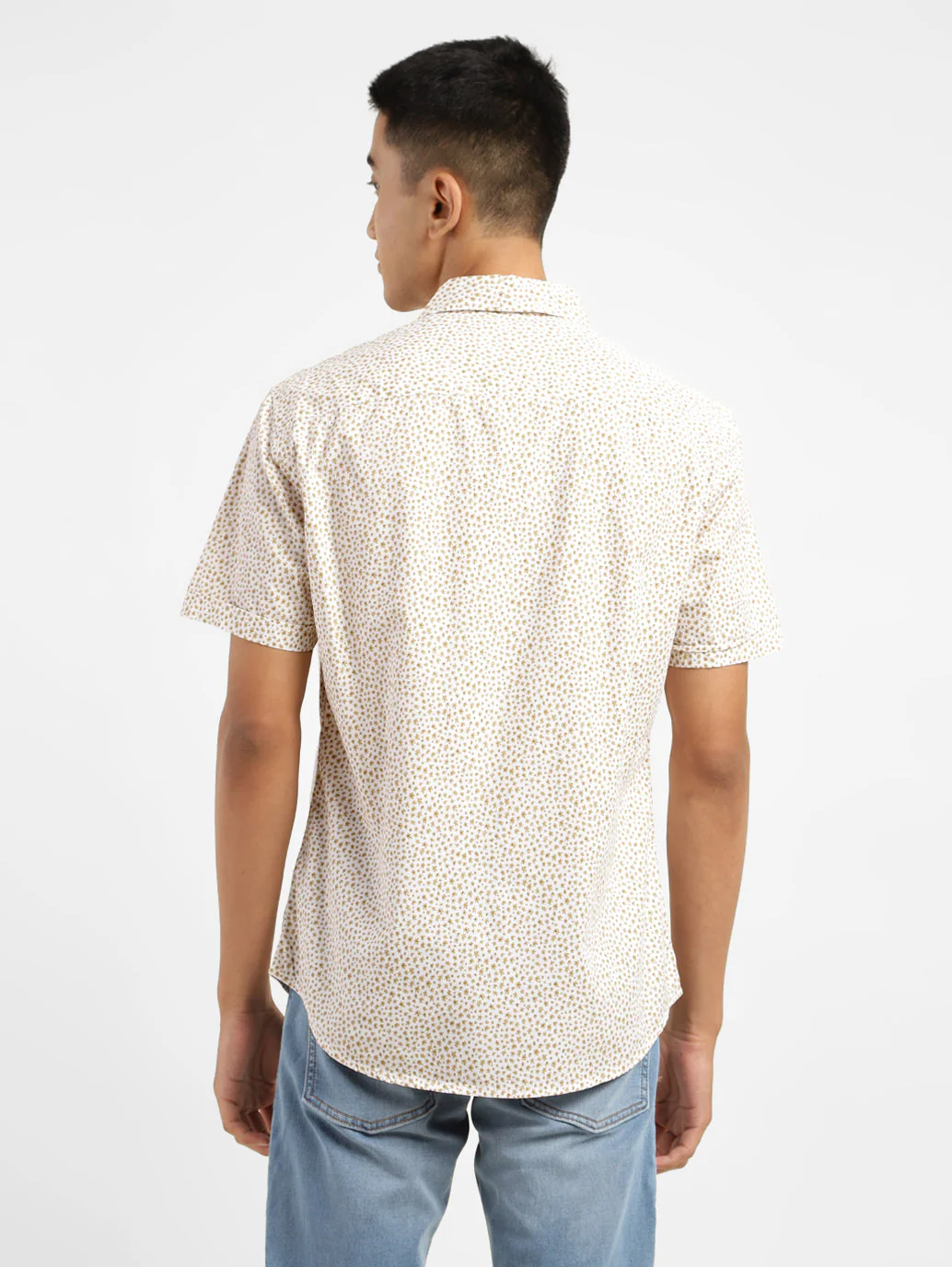 Men's Floral Print Slim Fit Shirt - Image 3