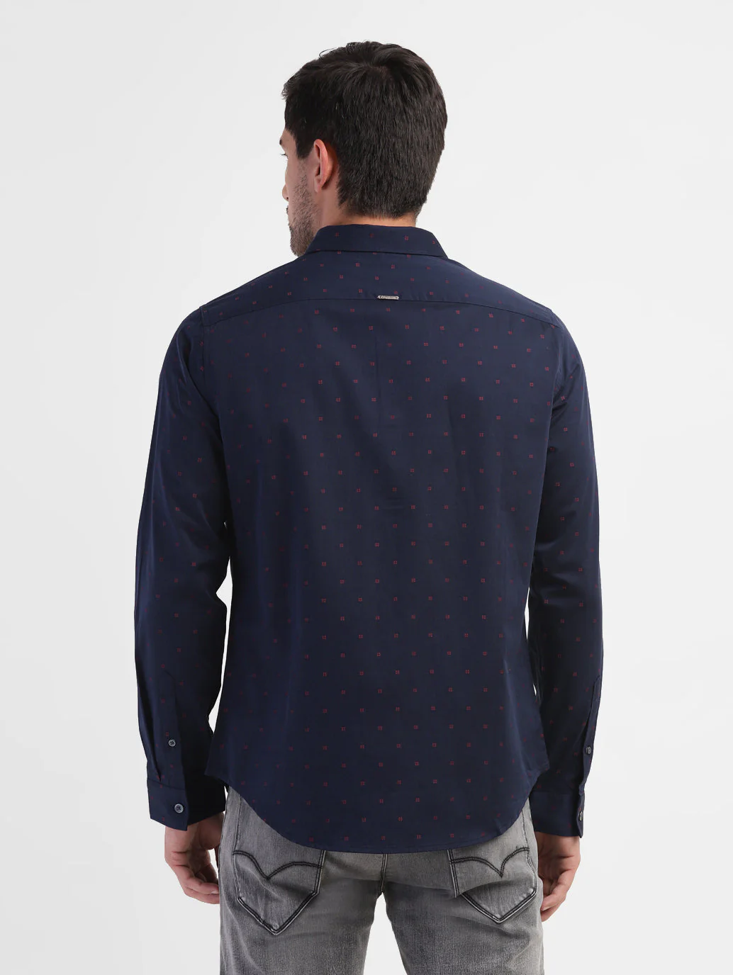 Men's Geometric Print Slim Fit Shirt - Image 3