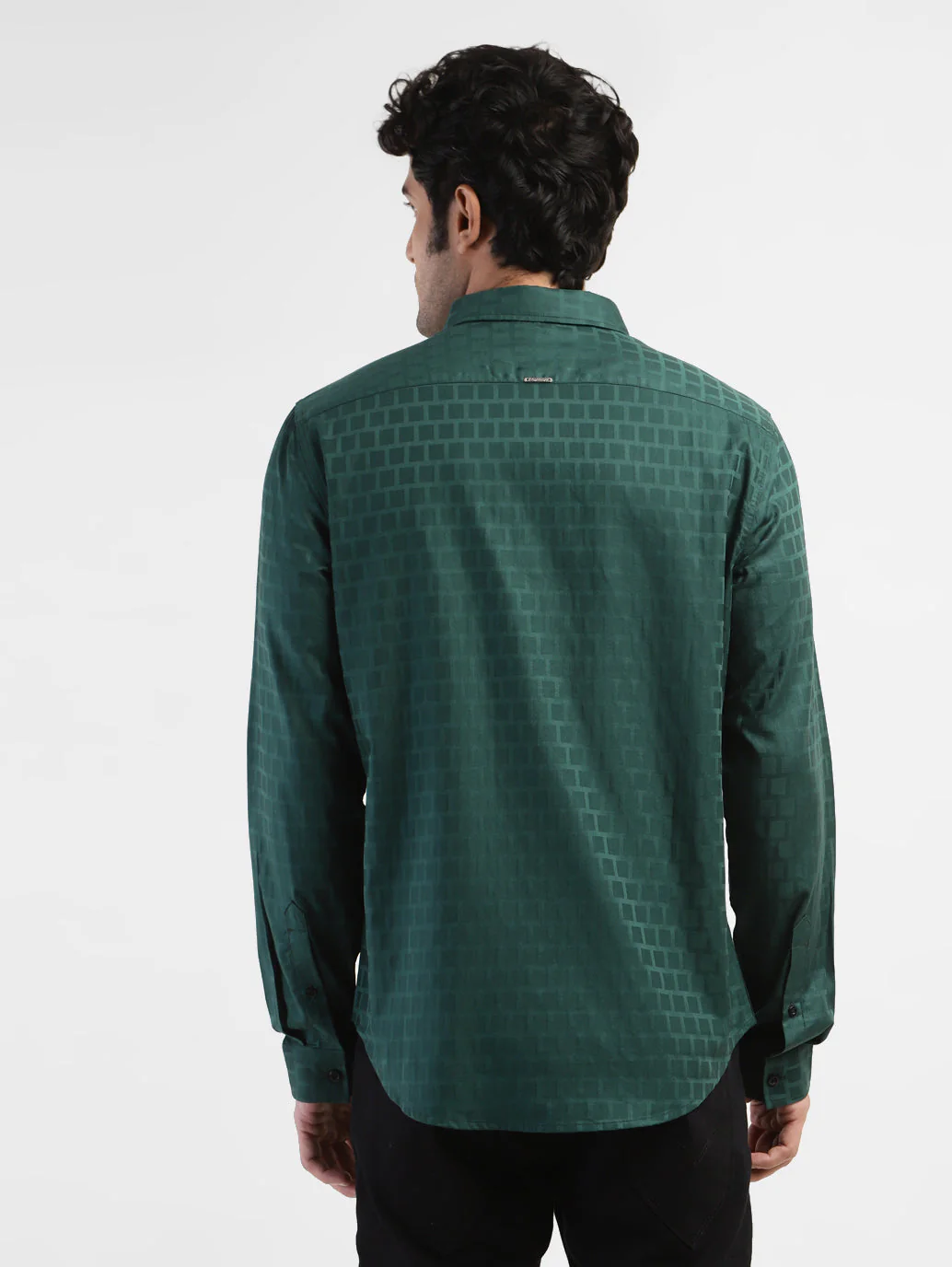 Men's Geometric Slim Fit Shirts - Image 3