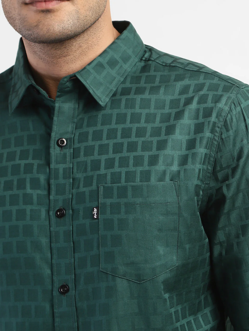 Men's Geometric Slim Fit Shirts - Image 6