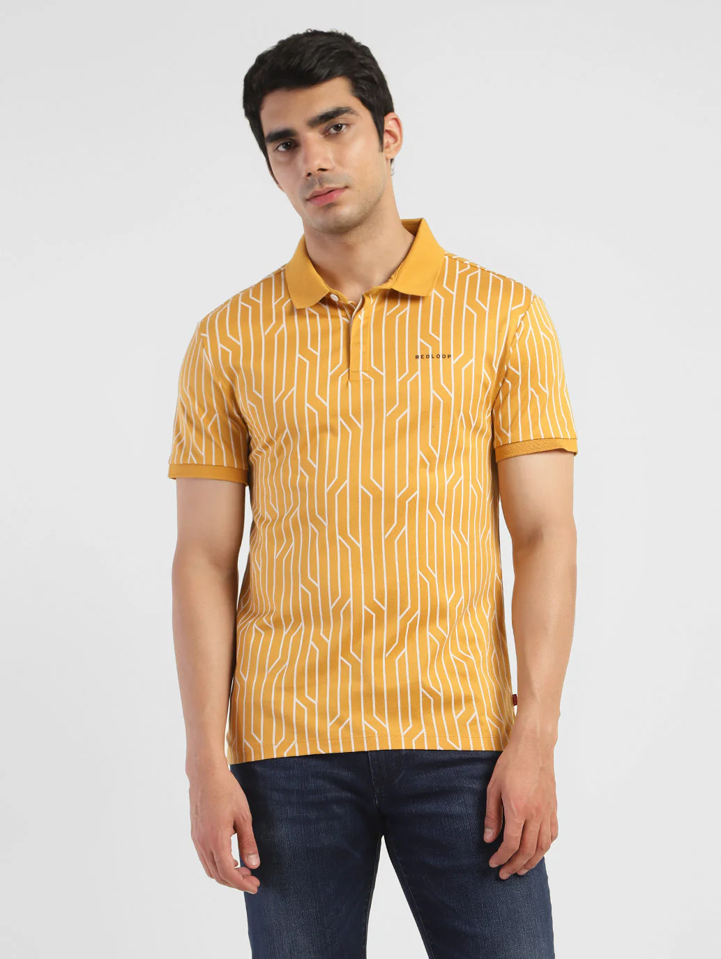 Men's Geometric Print Regular Fit T-shirt - Image 2