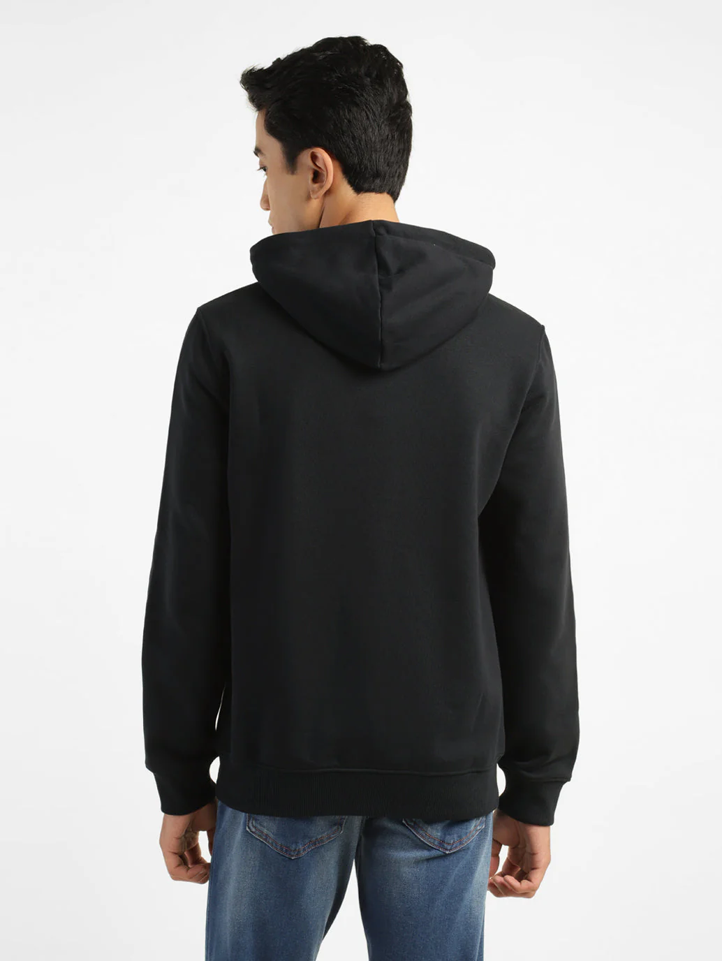 Men's Graphic Black Hooded Sweatshirt - Image 3