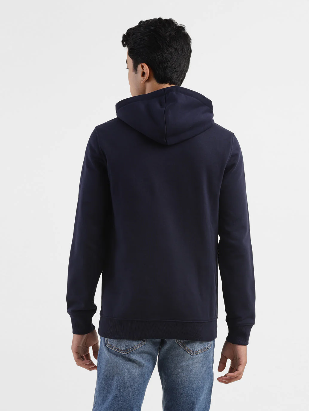 Men's Graphic Navy Hooded Sweatshirt - Image 3