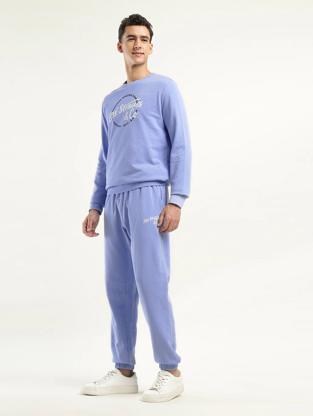 Men's Graphic Print Blue Co-ord Set - Image 5