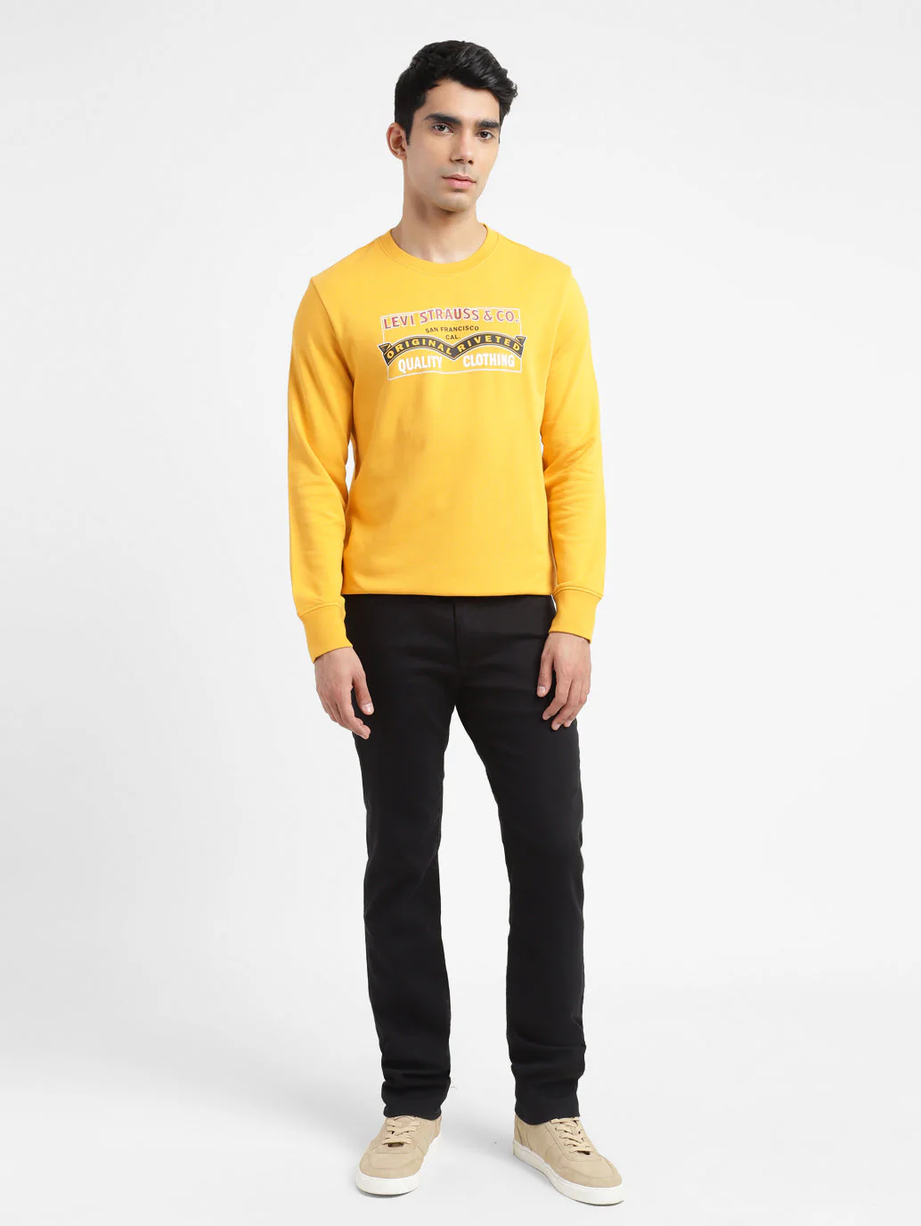 Men's Graphic Print Crew Neck Sweatshirt - Image 6