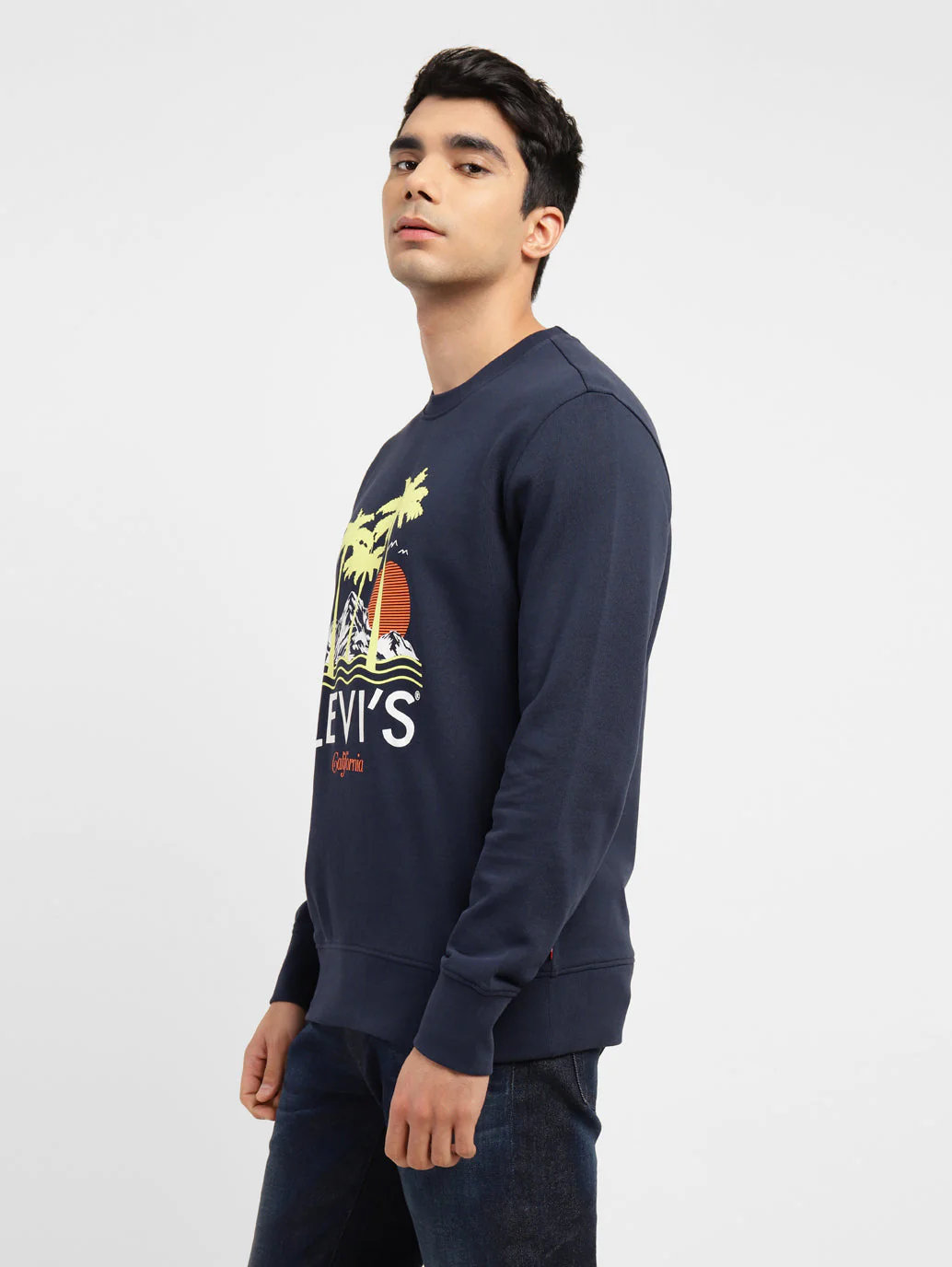 Men's Graphic Print Crew Neck Sweatshirt - Image 4