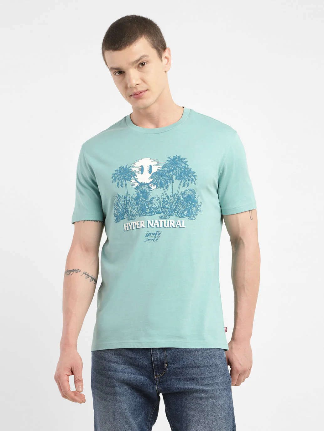 Men's Graphic Print Crew Neck T-shirt
