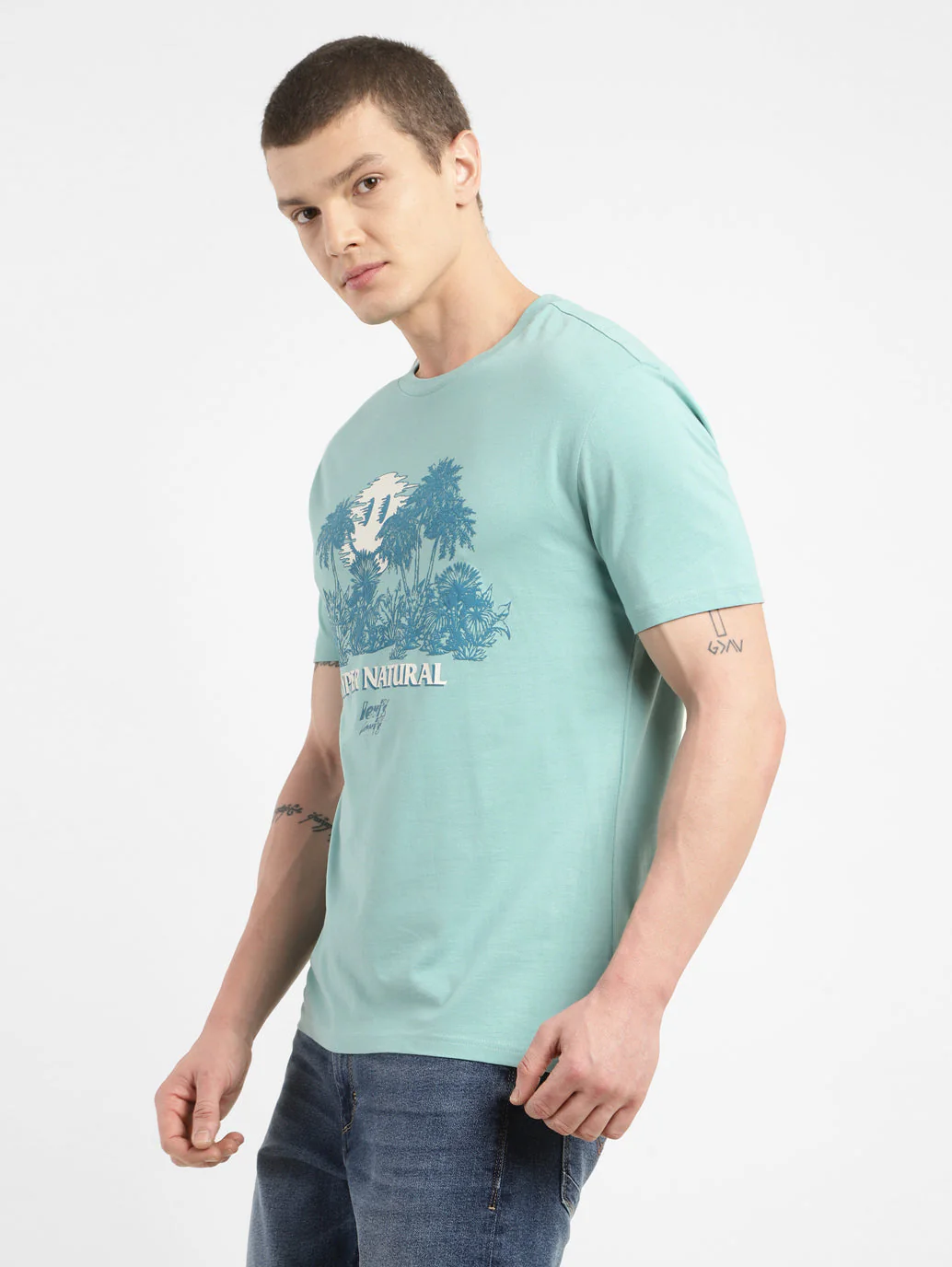 Men's Graphic Print Crew Neck T-shirt - Image 4
