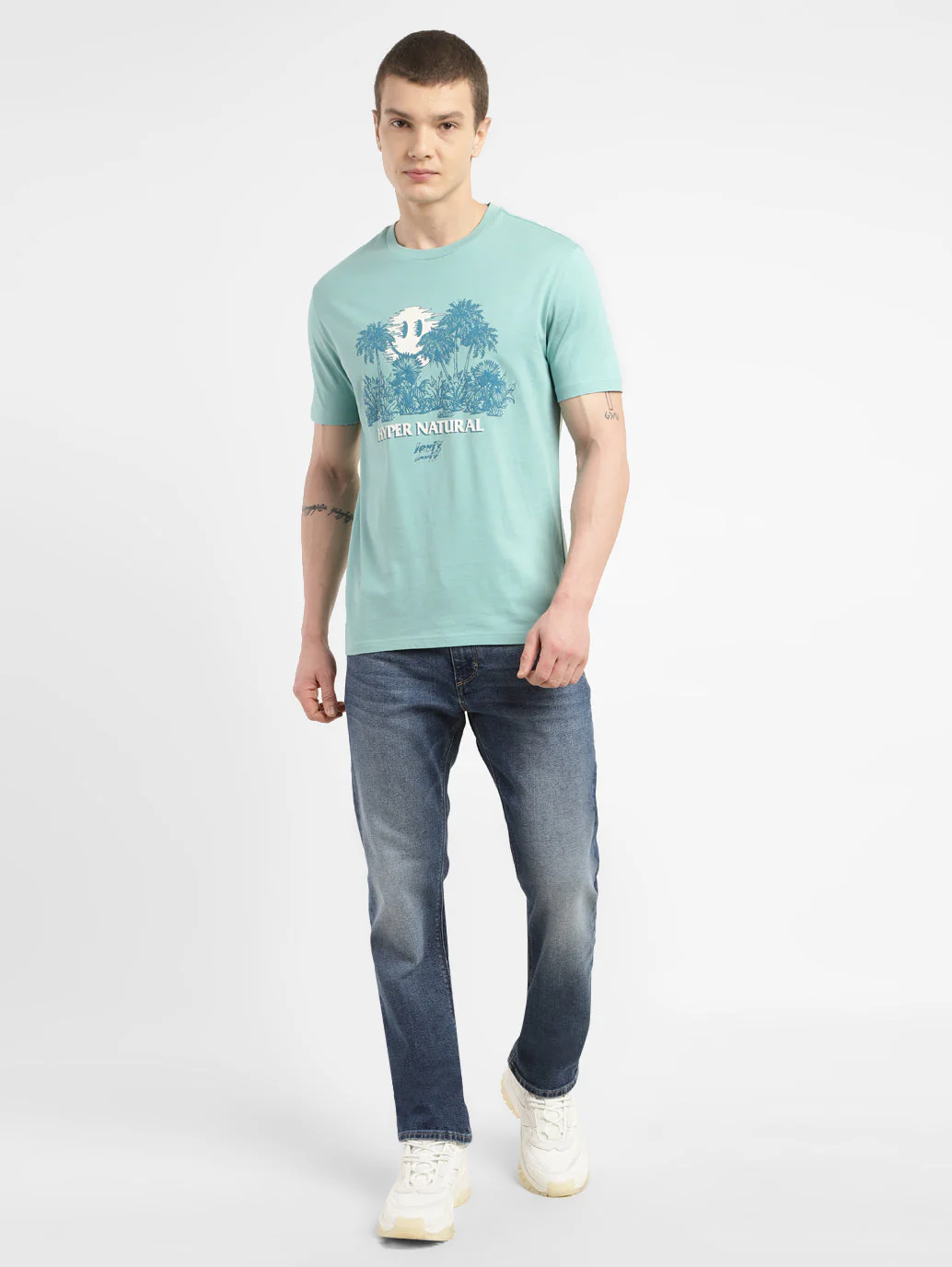 Men's Graphic Print Crew Neck T-shirt - Image 6