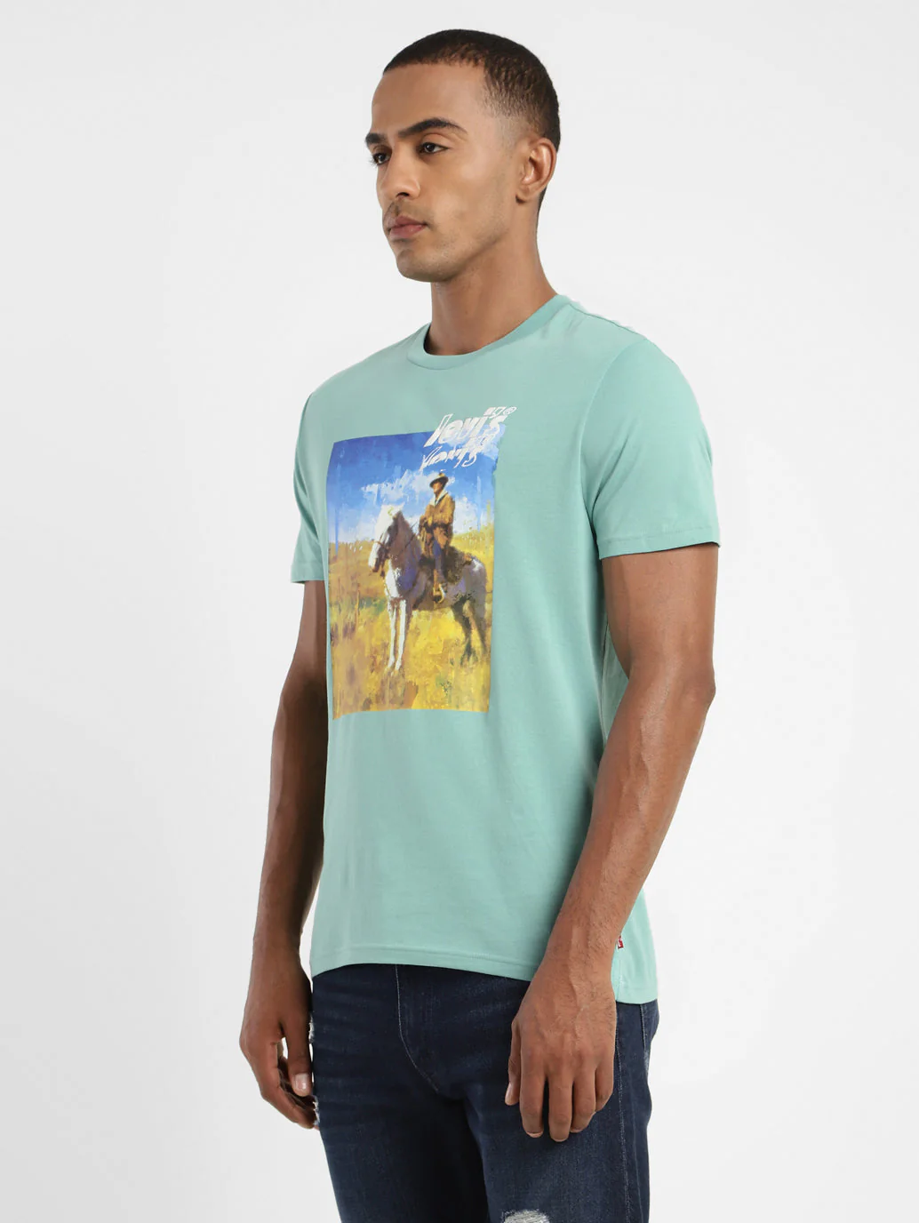 Men's Graphic Printed Slim Fit T-shirt - Image 4