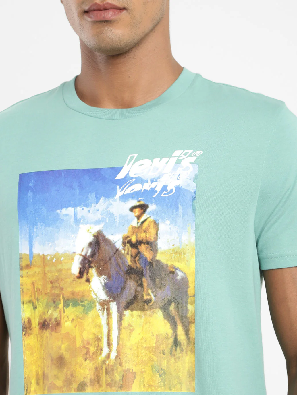 Men's Graphic Printed Slim Fit T-shirt - Image 5
