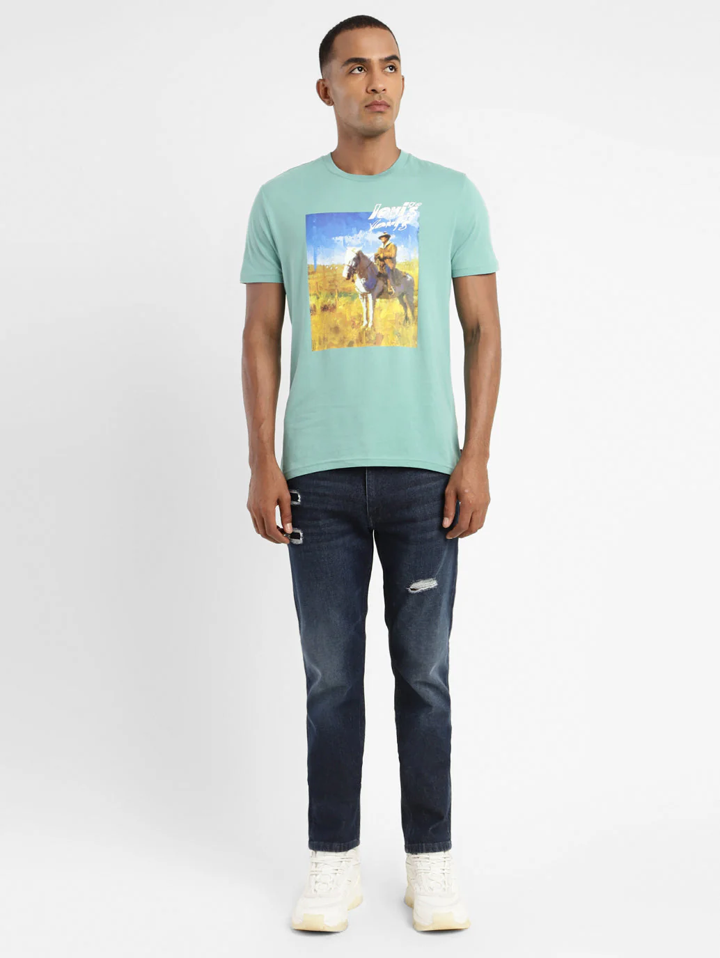 Men's Graphic Printed Slim Fit T-shirt - Image 6