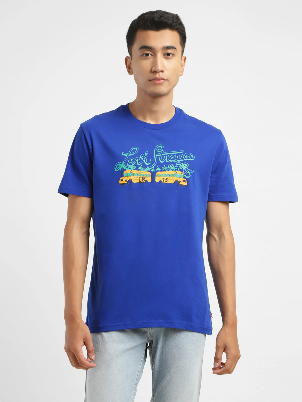 Men's Graphic Print Crew Neck T-shirt