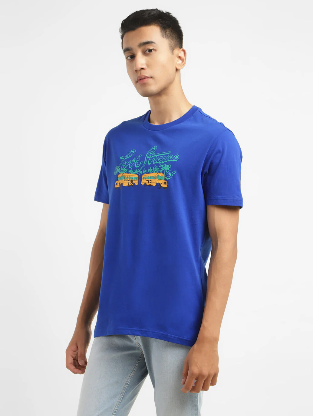 Men's Graphic Print Crew Neck T-shirt - Image 4