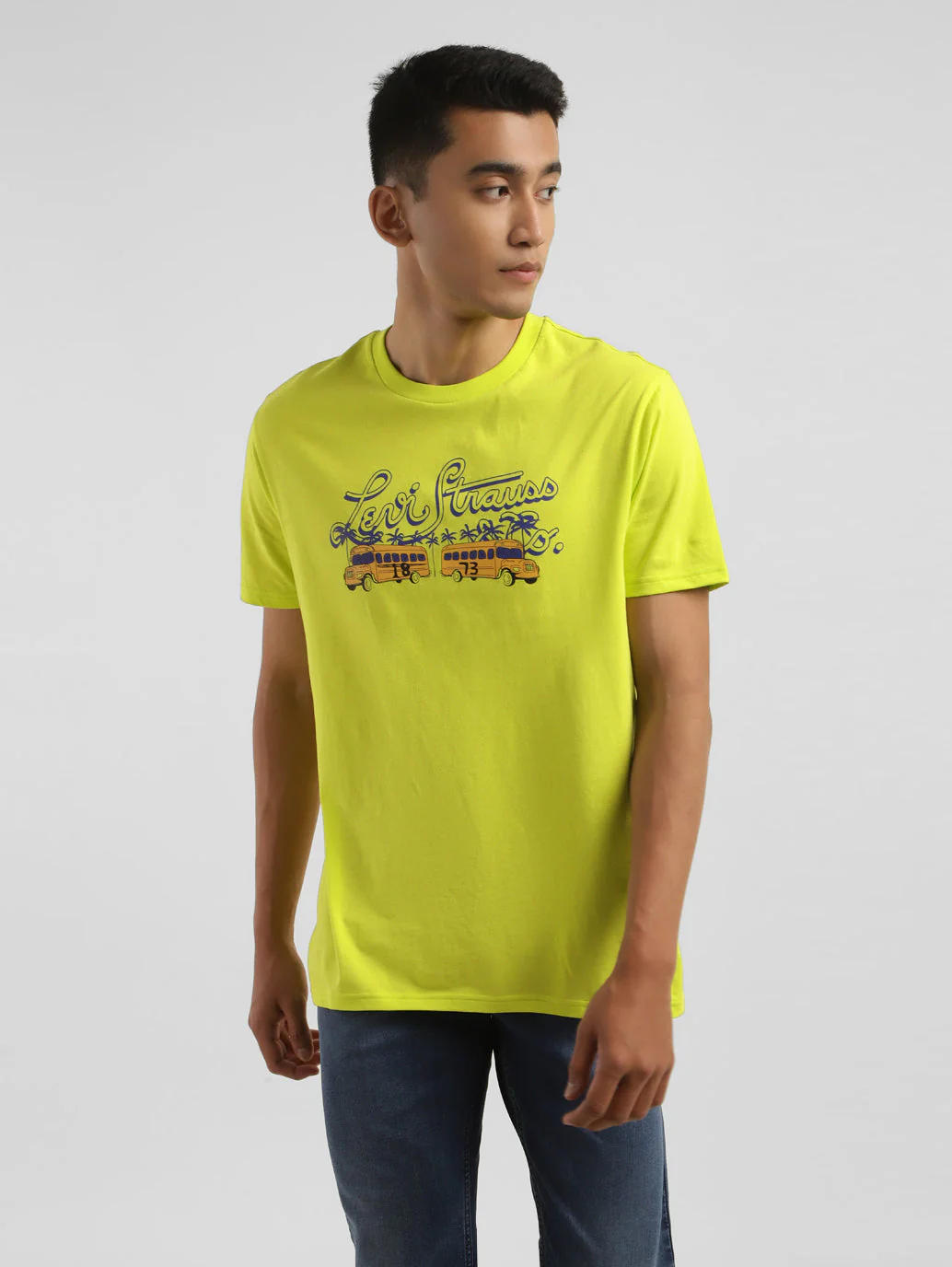 Men's Graphic Print Crew Neck T-shirt - Image 2