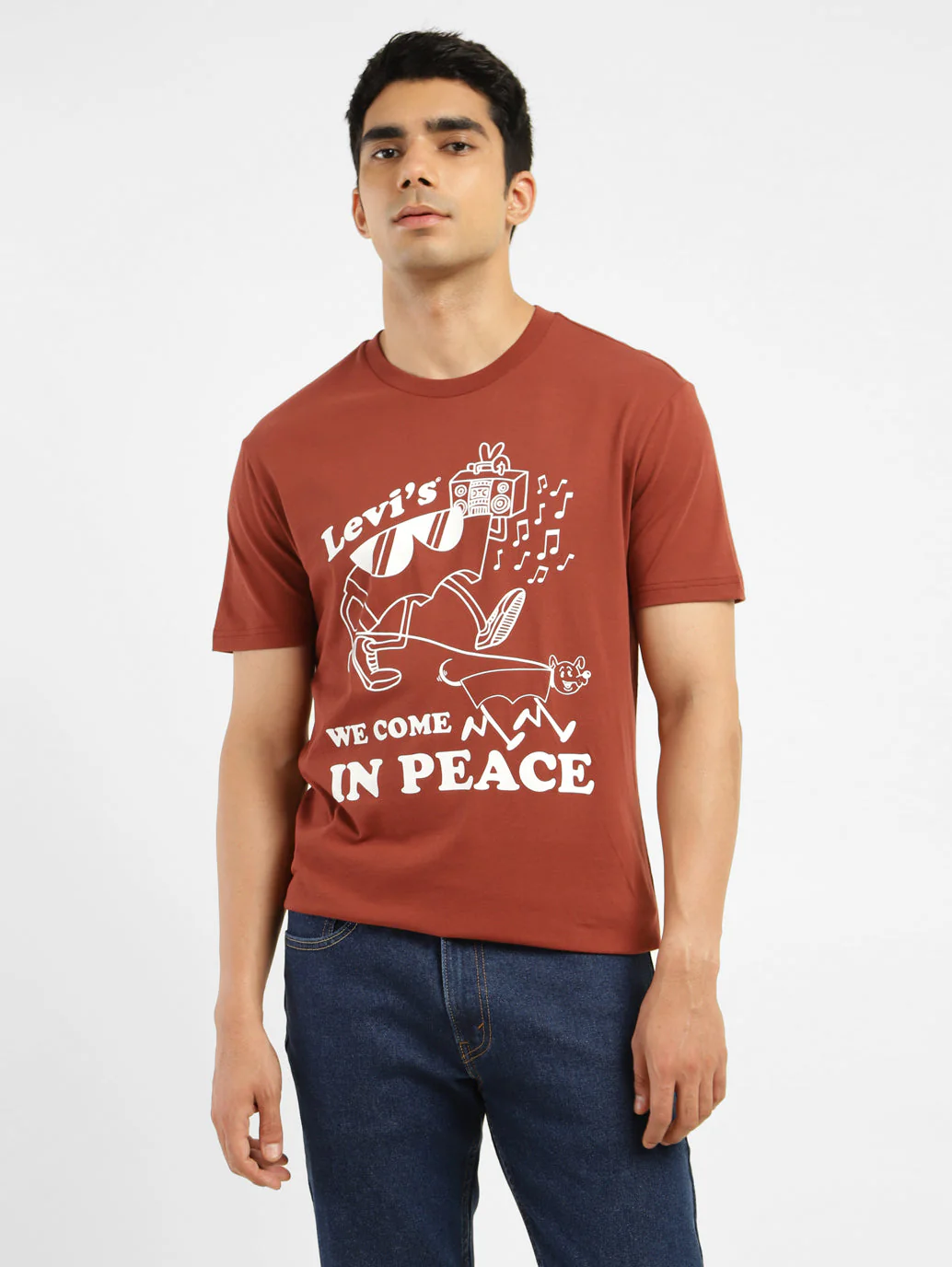 Men's Graphic Print Slim Fit T-shirt - Image 2