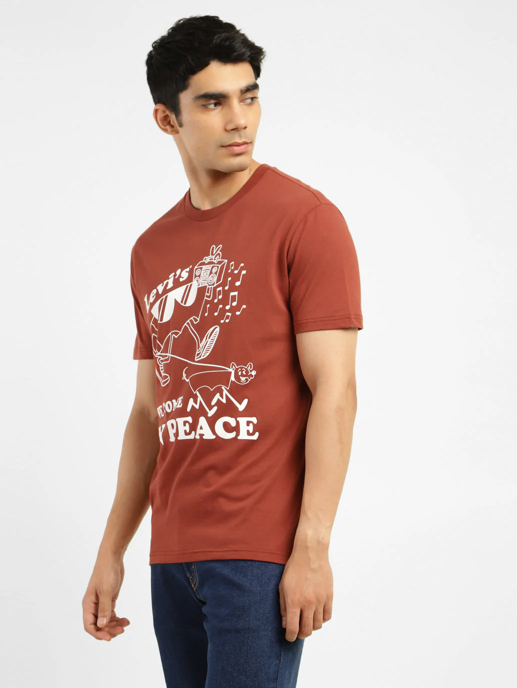 Men's Graphic Print Slim Fit T-shirt - Image 4