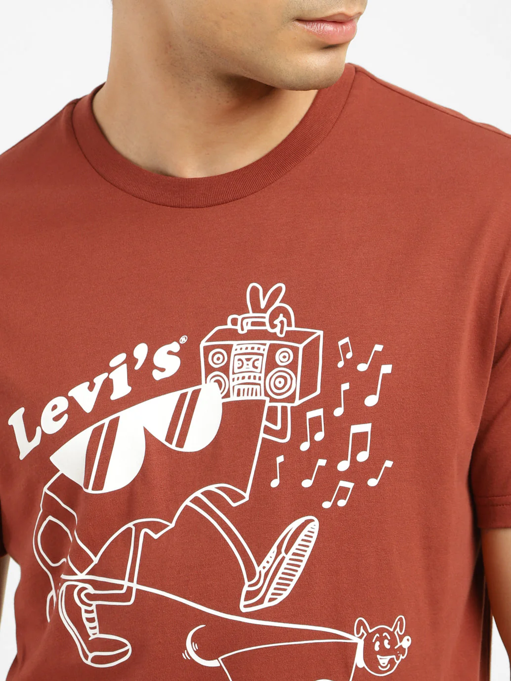 Men's Graphic Print Slim Fit T-shirt - Image 5