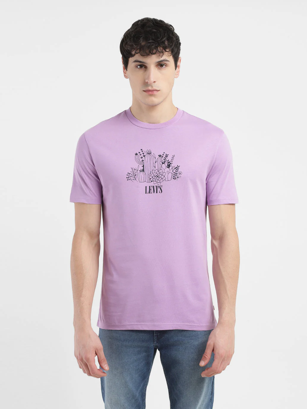 Men's Graphic Print Crew Neck T-shirt - Image 2