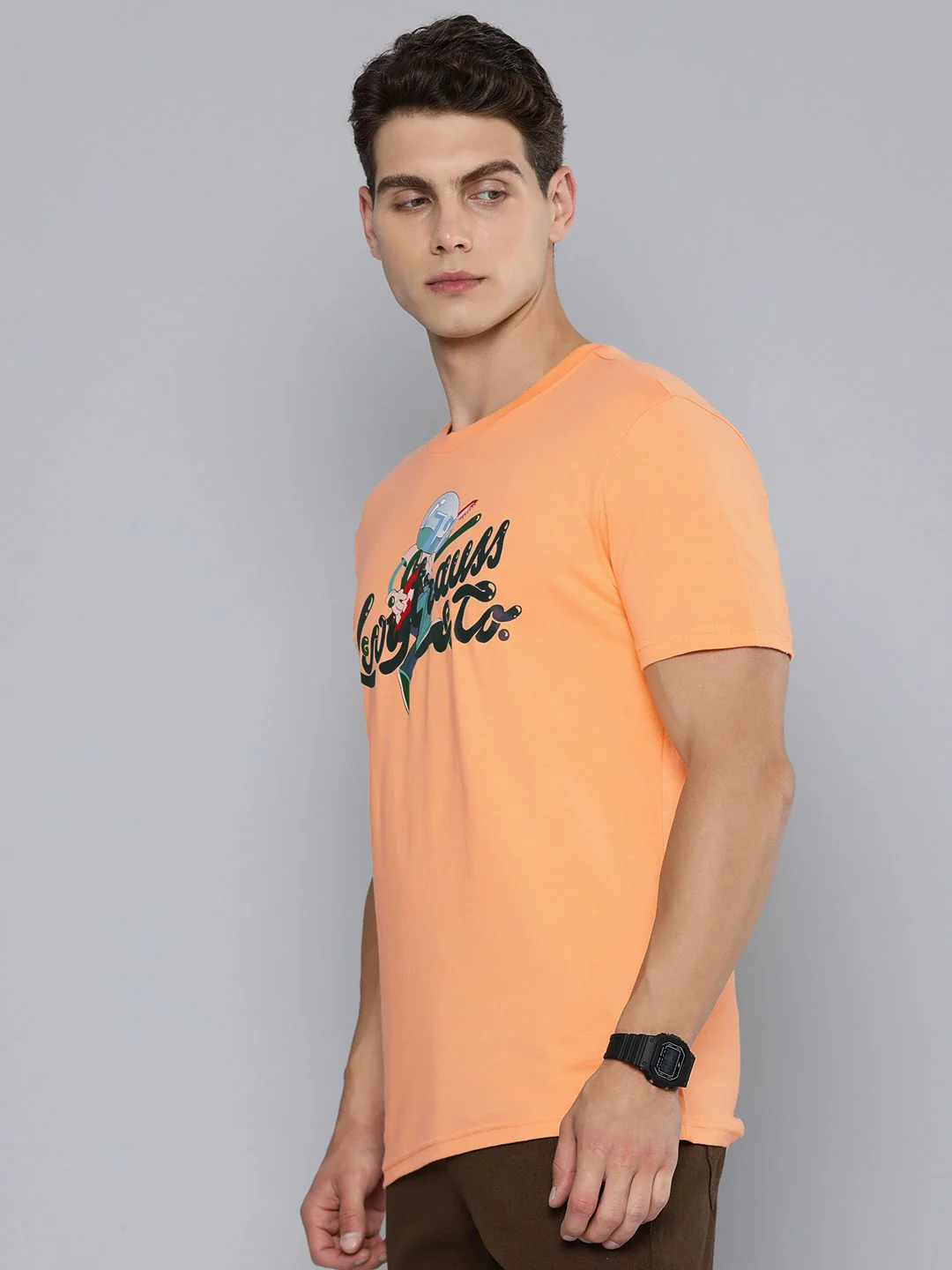 Men's Graphic Print Crew Neck T-shirt - Image 3