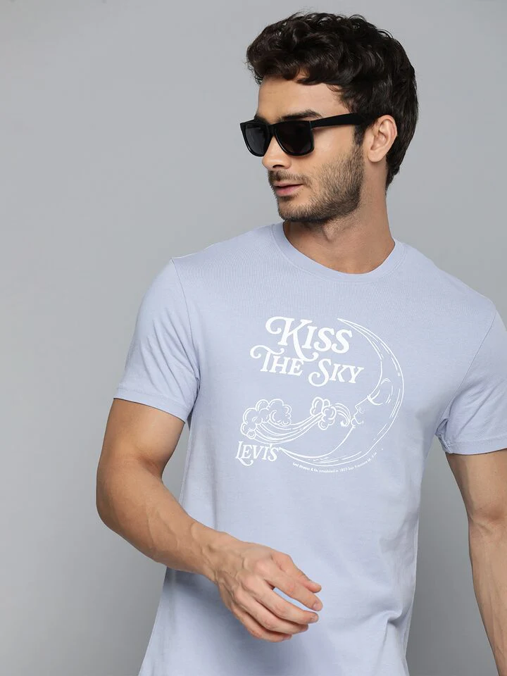 Men's Graphic Print Crew Neck T-shirt - Image 2