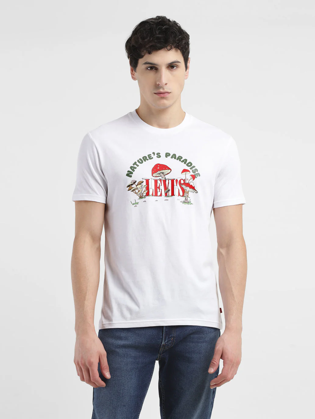 Men's Graphic Print Crew Neck T-shirt - Image 2