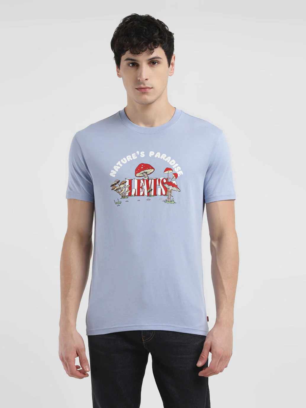 Men's Graphic Print Crew Neck T-shirt - Image 2