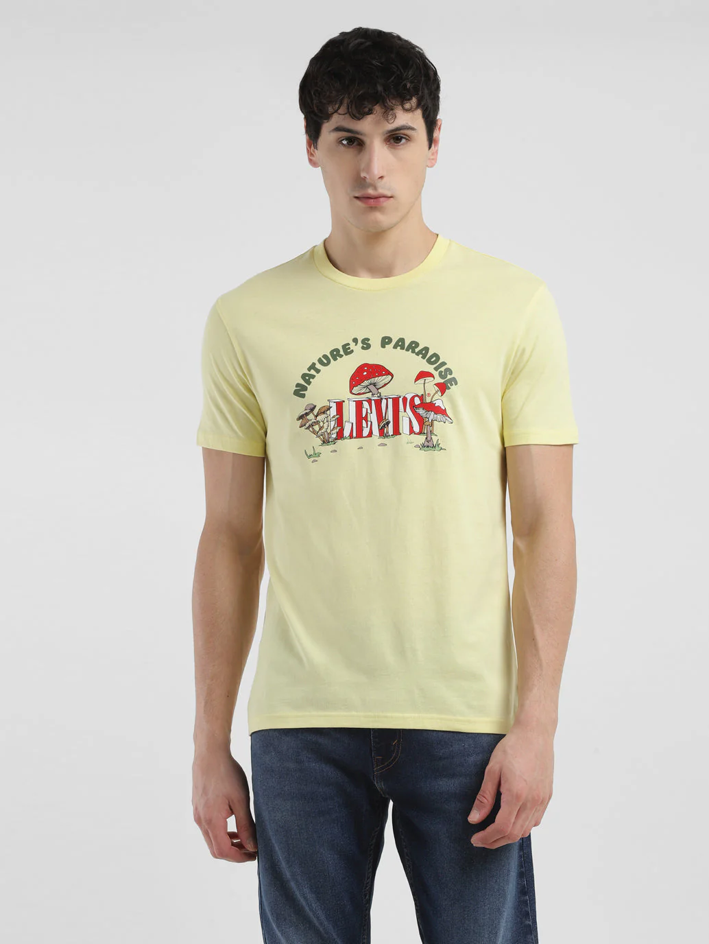 Men's Graphic Print Crew Neck T-shirt - Image 2