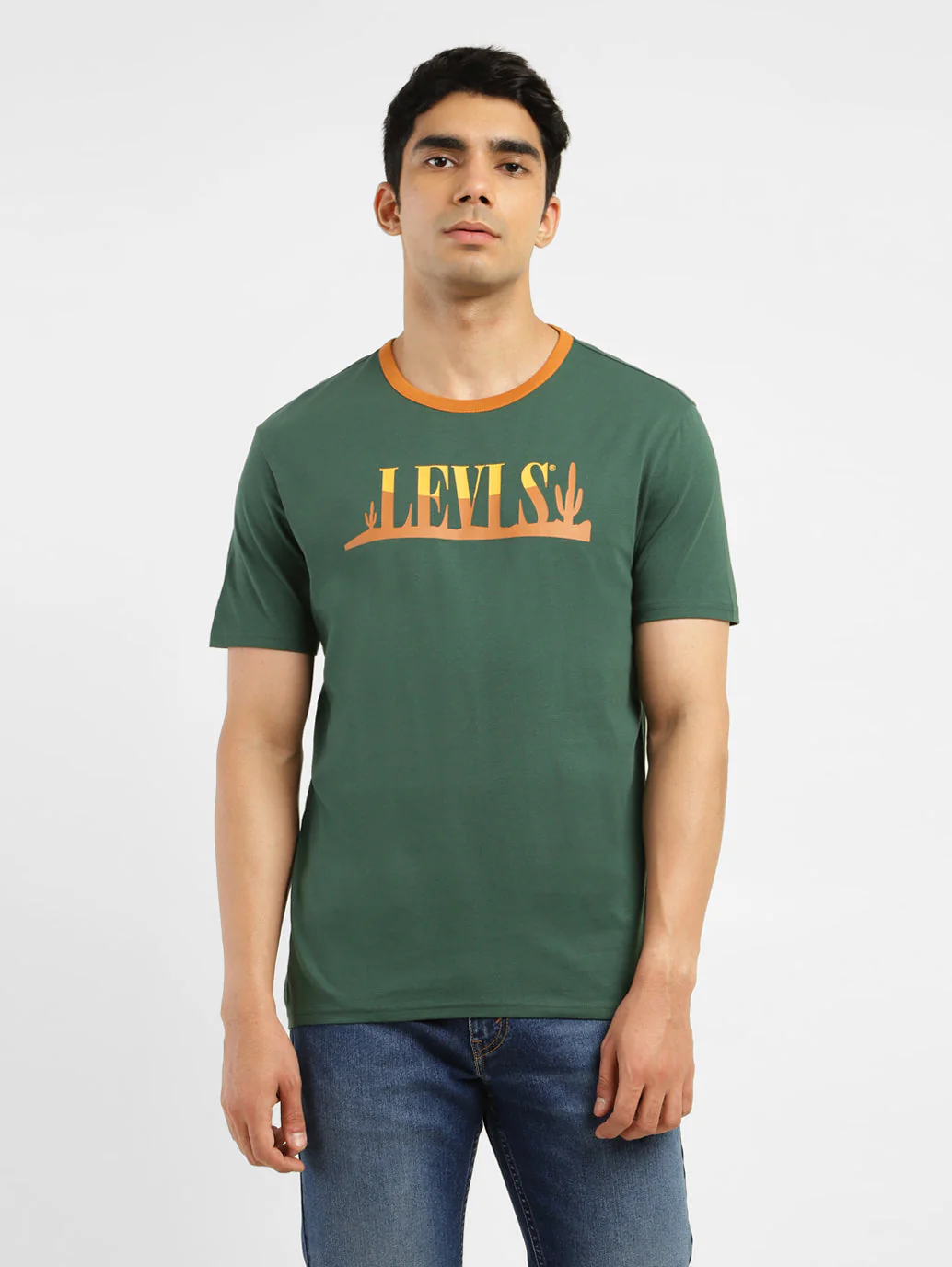 Men's Brand Logo Slim Fit T-shirt
