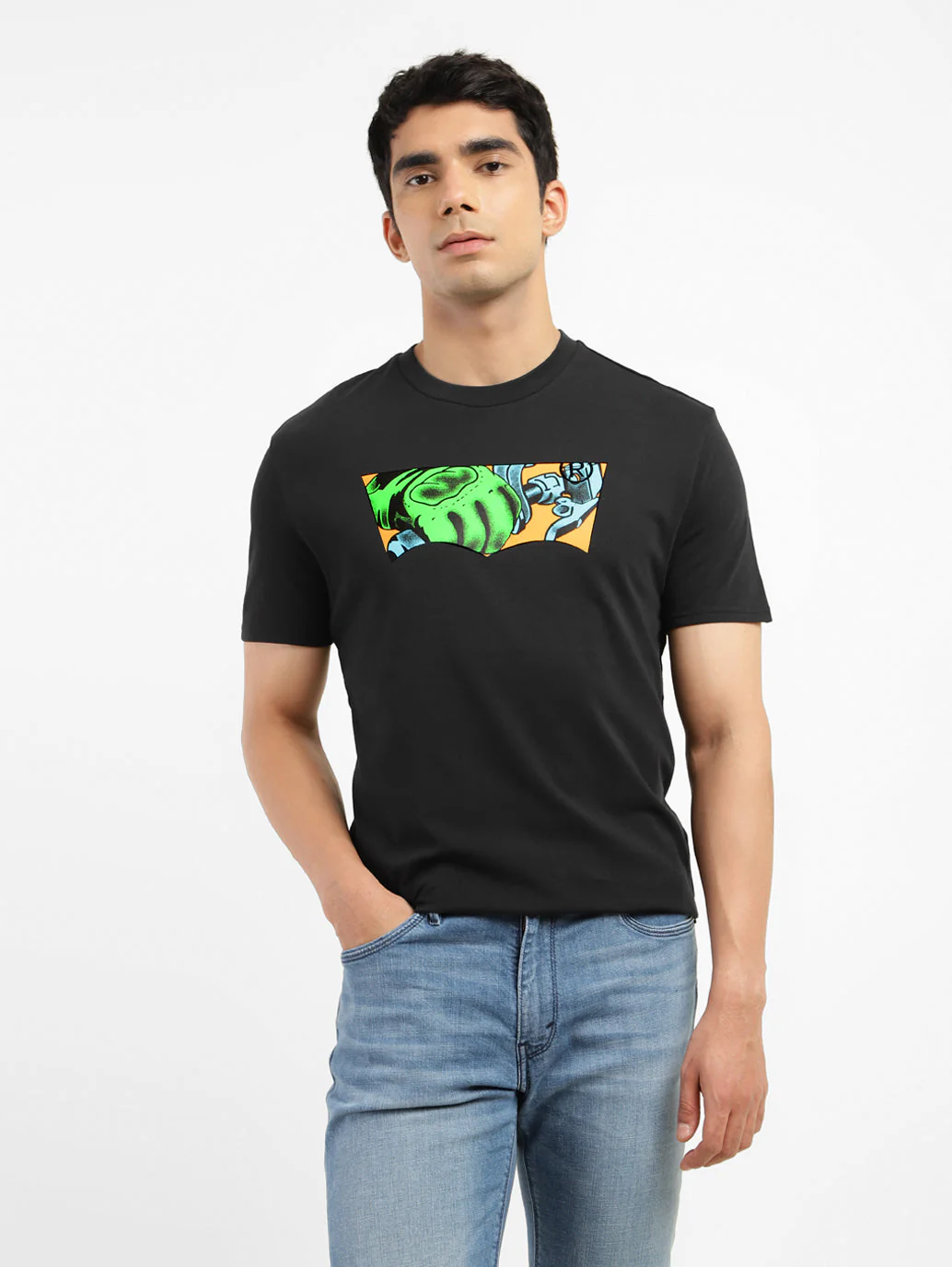 Men's Graphic Print Slim Fit T-shirt - Image 2