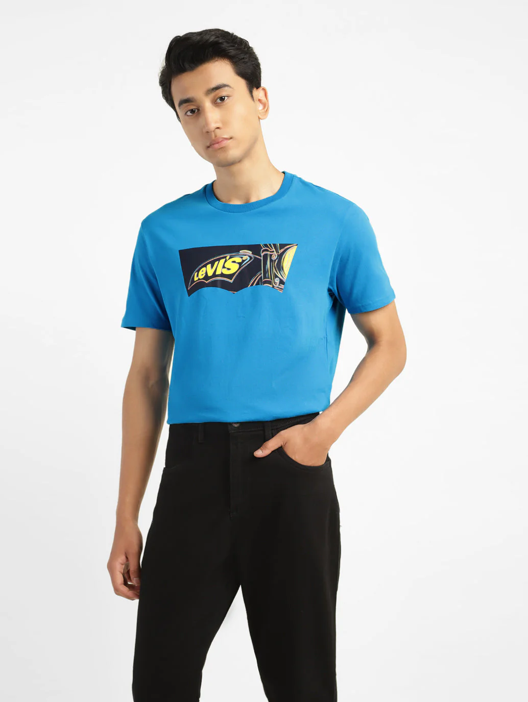 Men's Graphic Print Crew Neck T-shirt - Image 2