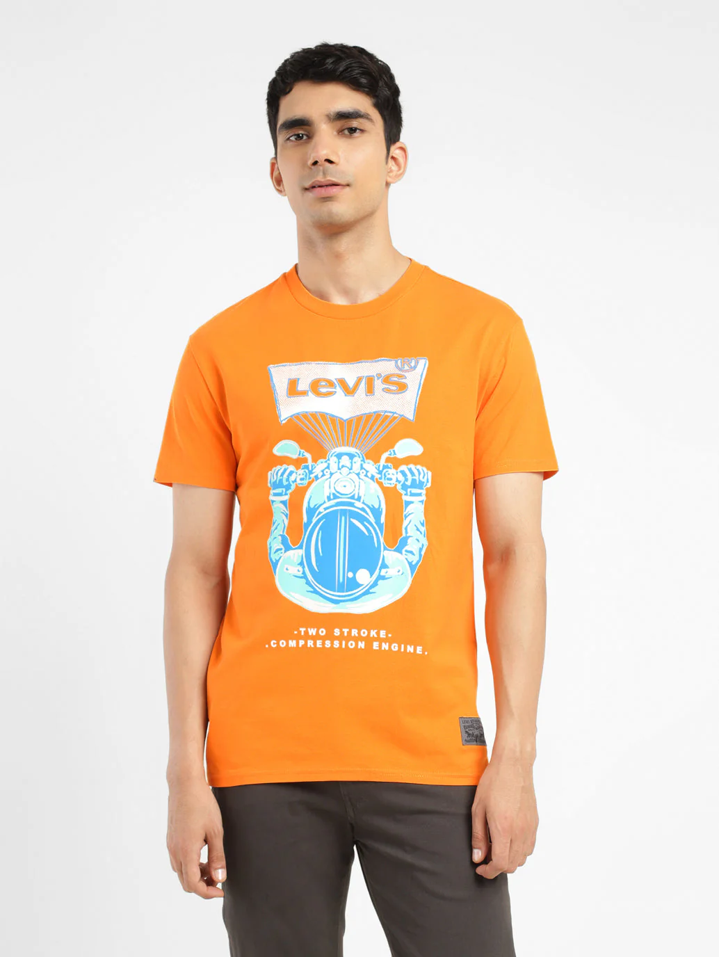 Men's Graphic Print Crew Neck T-shirt - Image 2