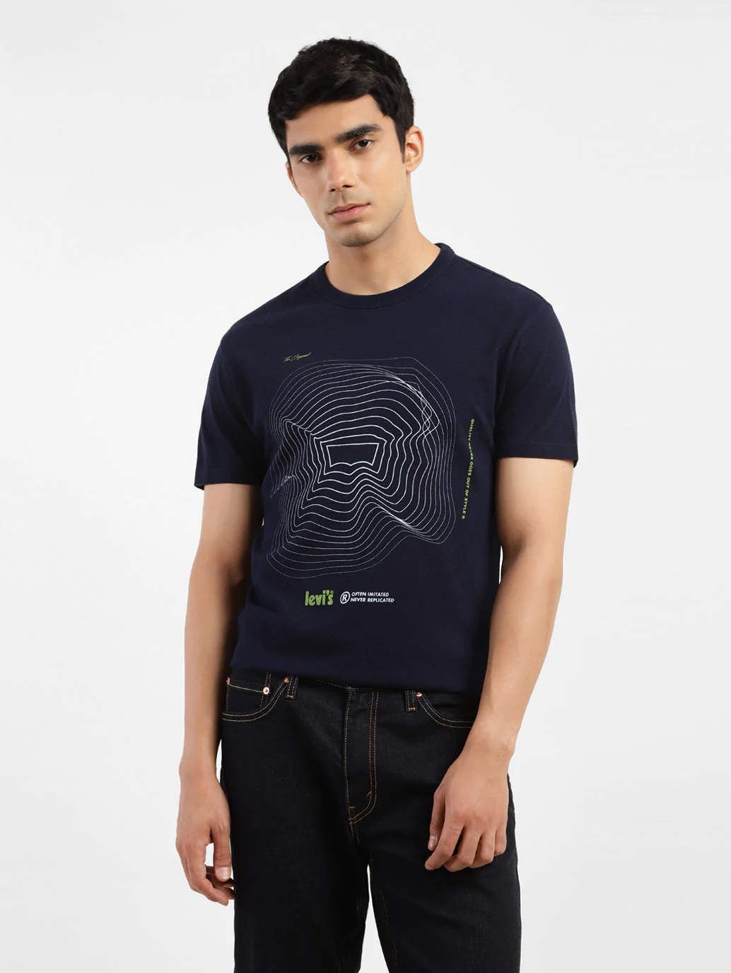 Men's Graphic Print Slim Fit T-shirt - Image 2