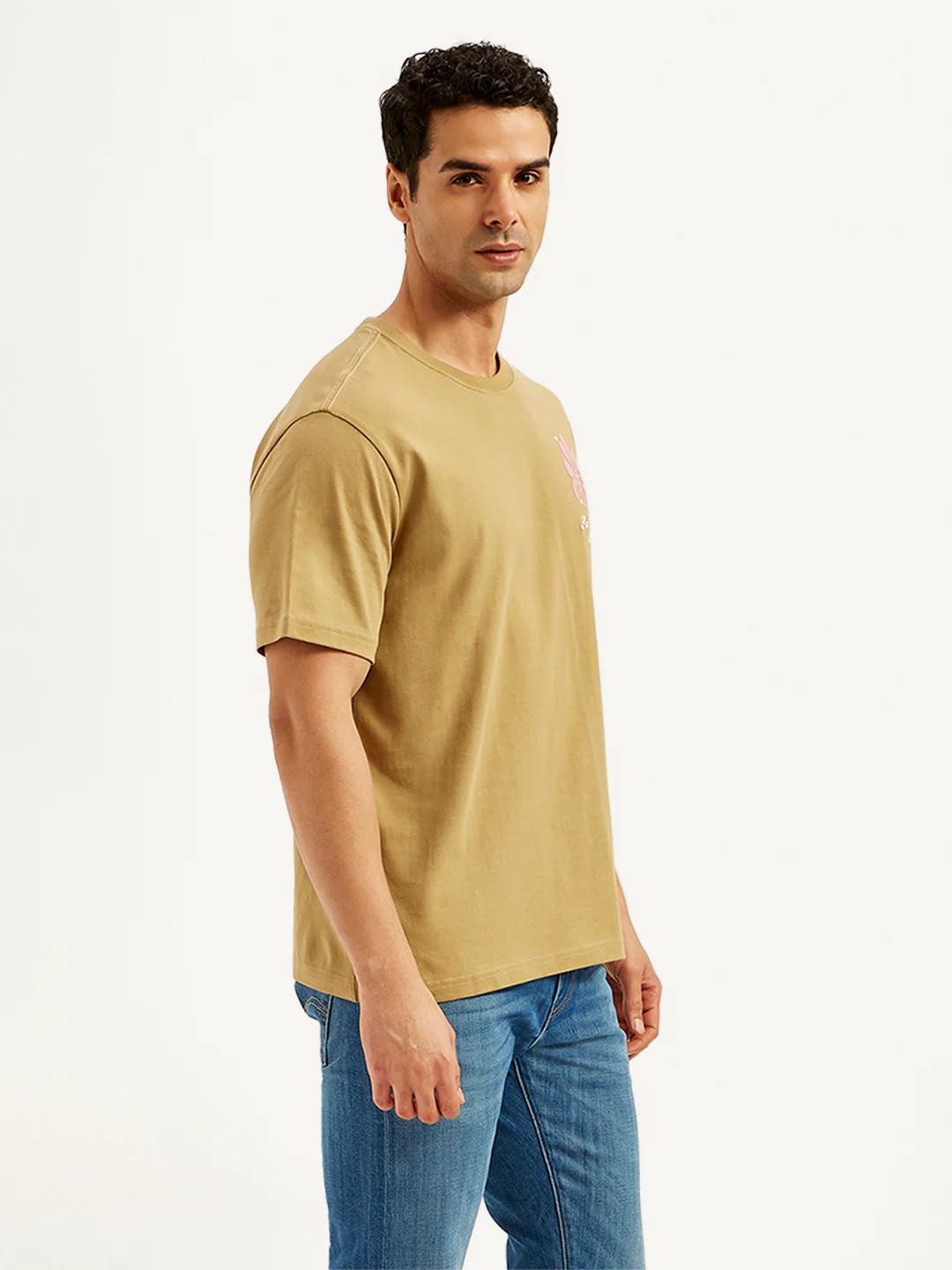 Men's Graphic Print Crew Neck T-Shirt - Image 4