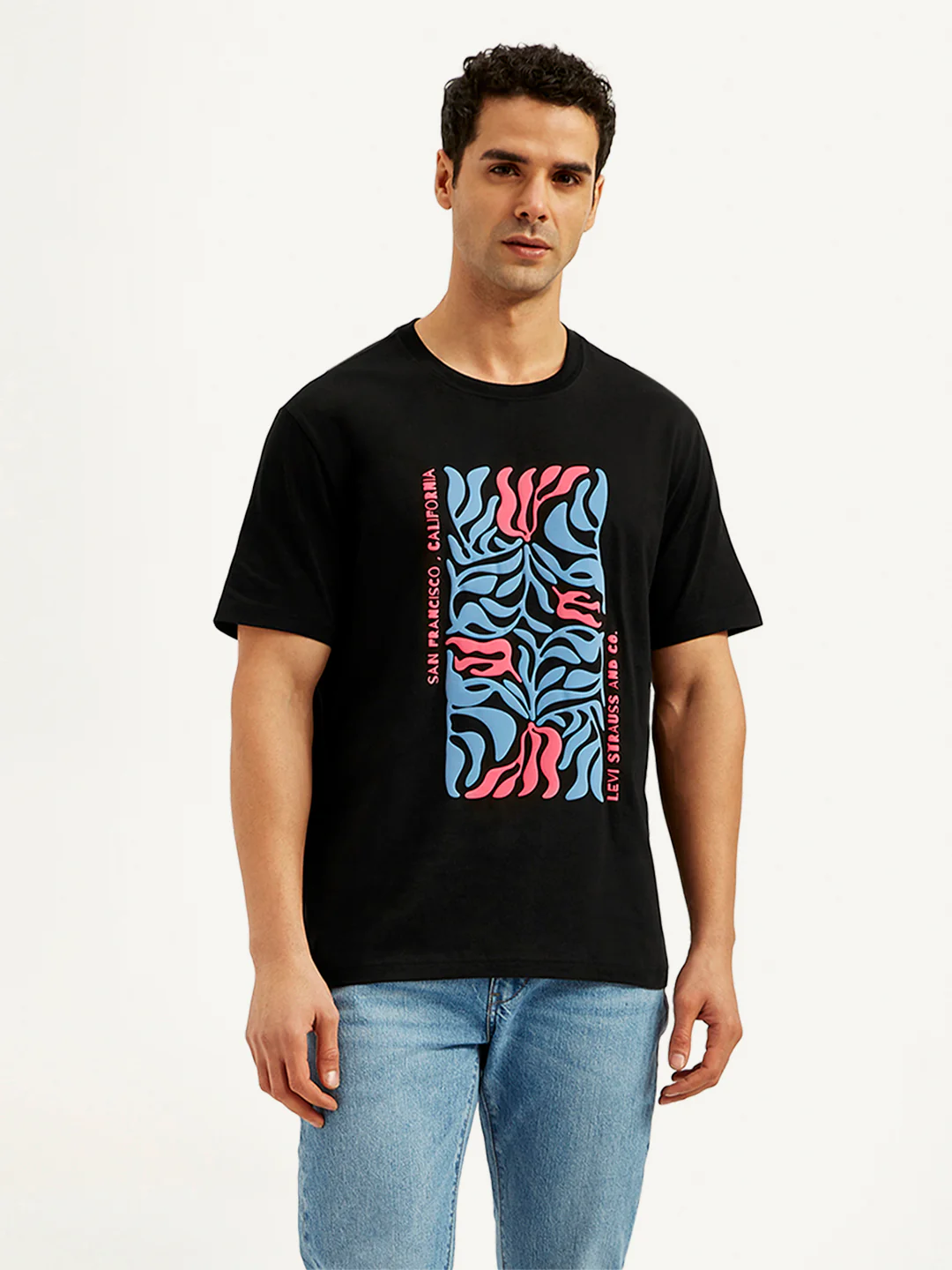 Men's Graphic Print Crew Neck T-Shirt - Image 2