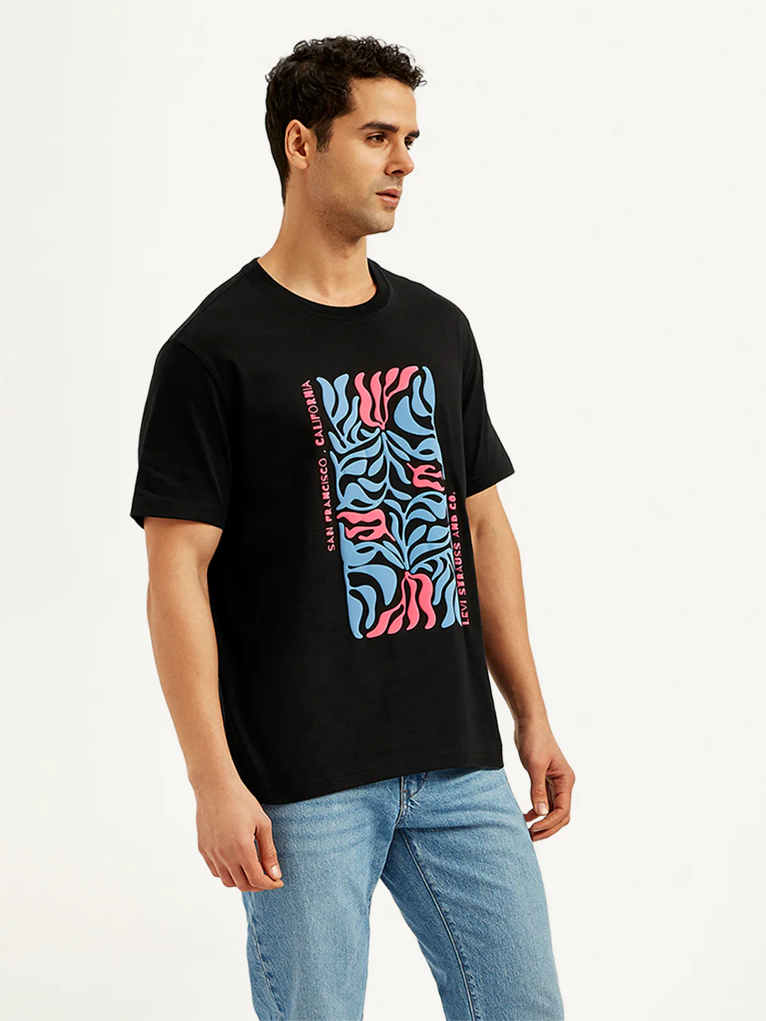 Men's Graphic Print Crew Neck T-Shirt - Image 4