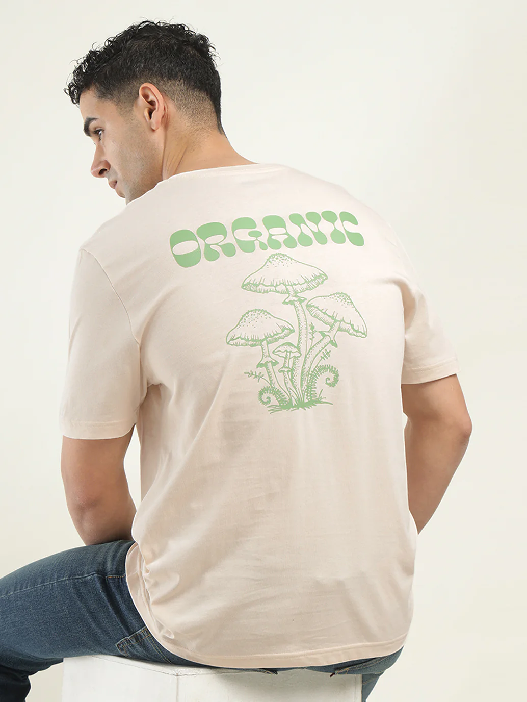 Men's Graphic Print Crew Neck T-shirt