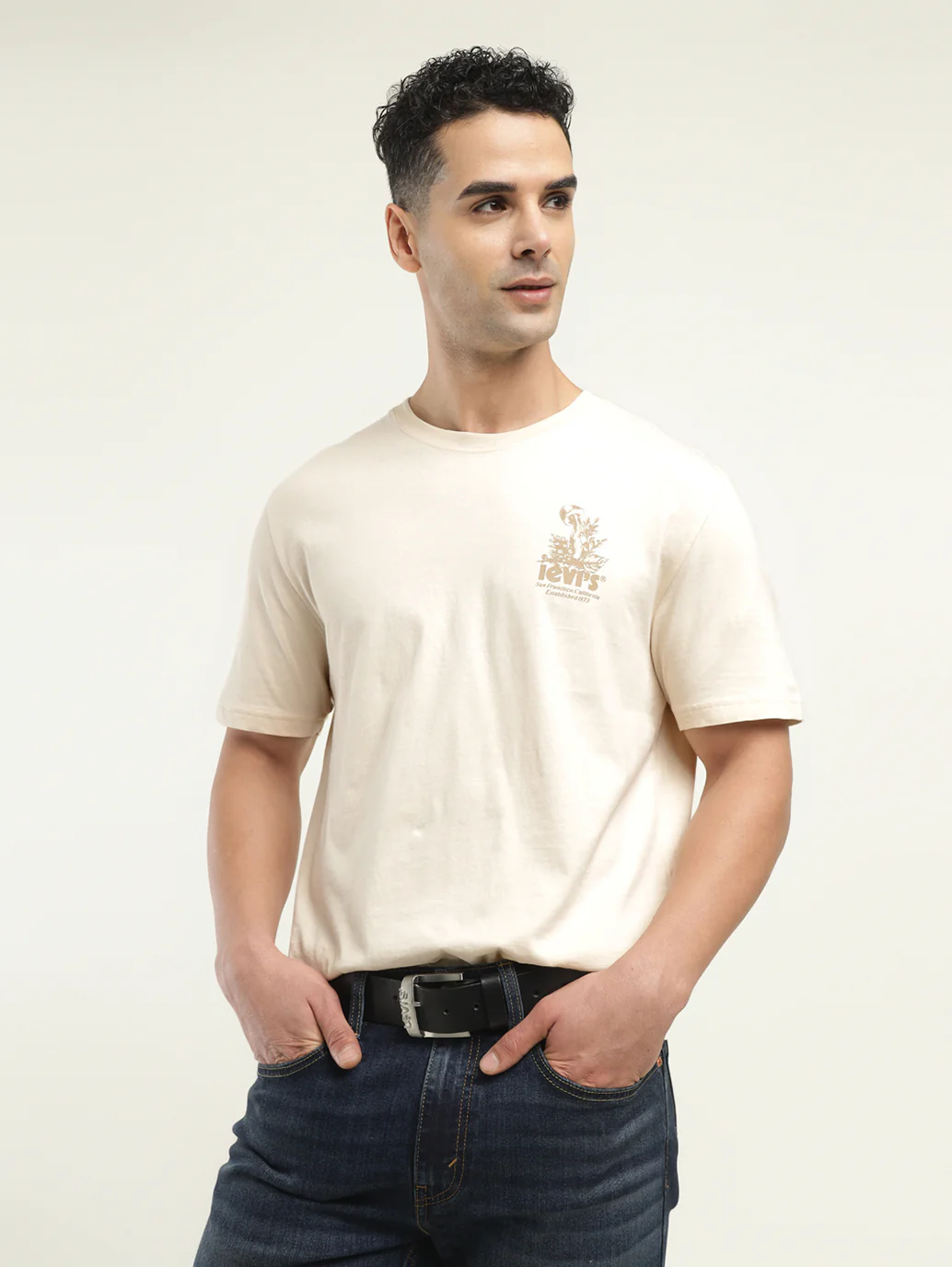 Men's Graphic Print Crew Neck T-Shirt - Image 2