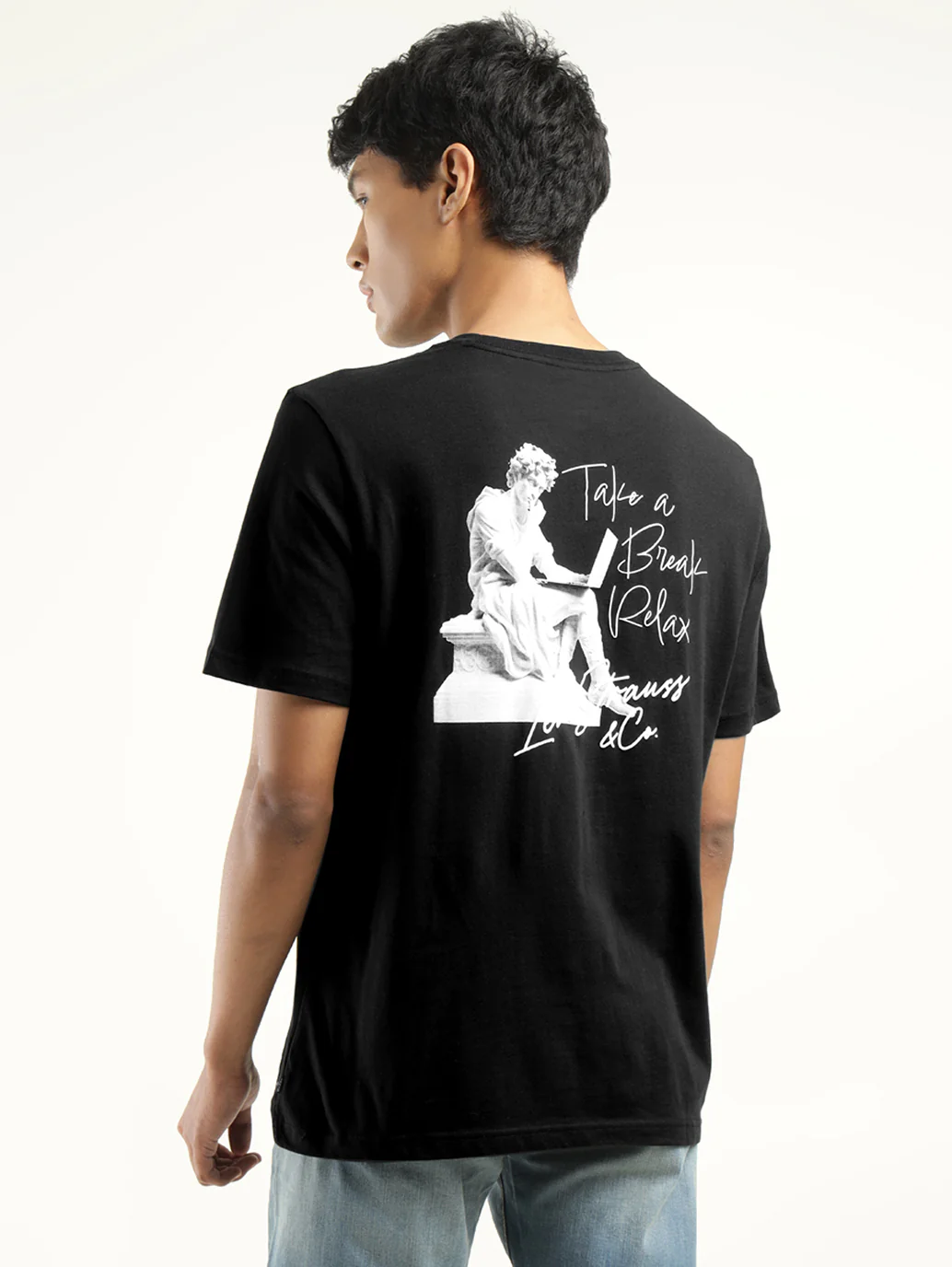 Men's Graphic Print Crew Neck T-Shirt