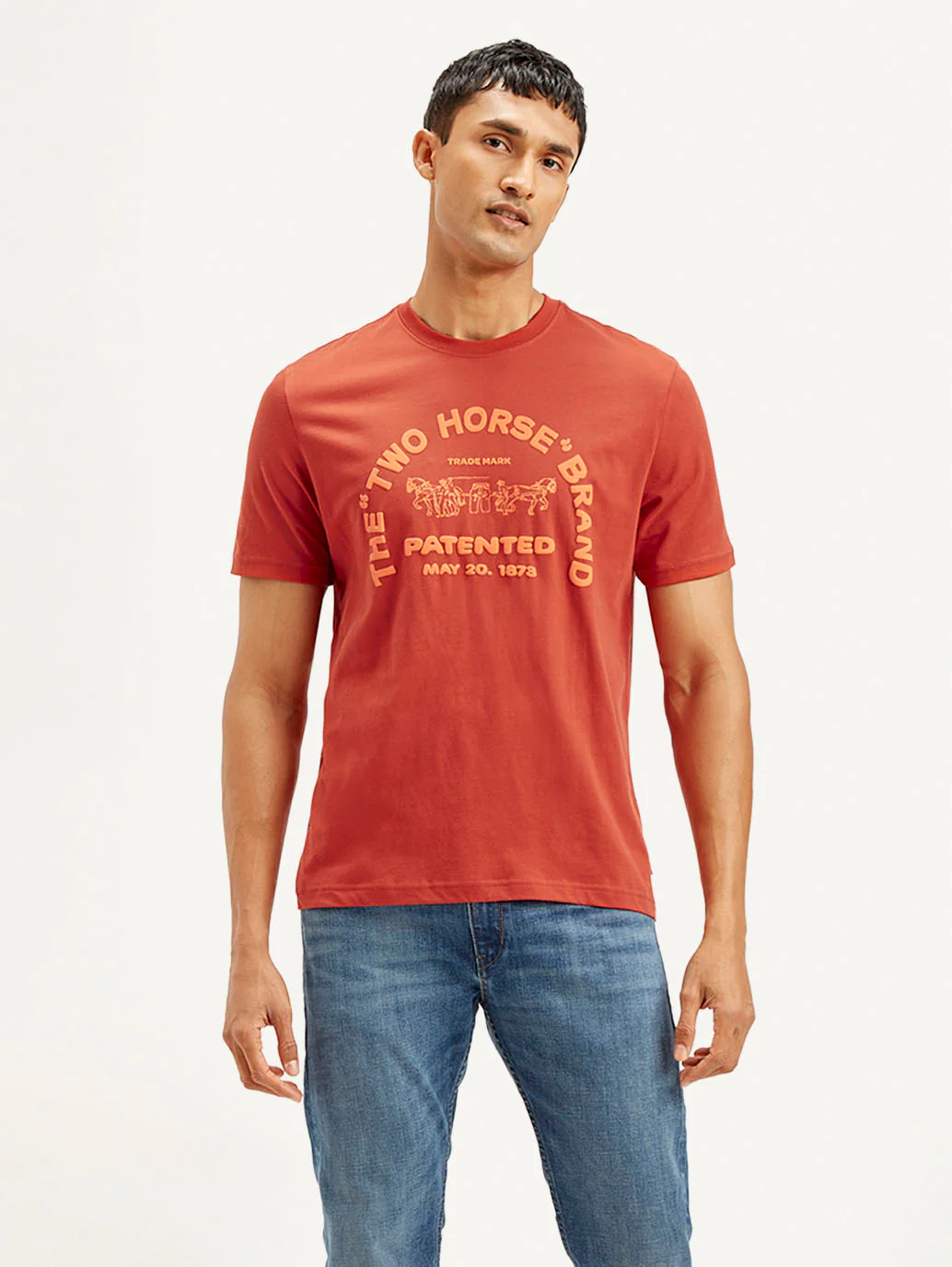 Men's Graphic Print Crew Neck T-shirt - Image 2