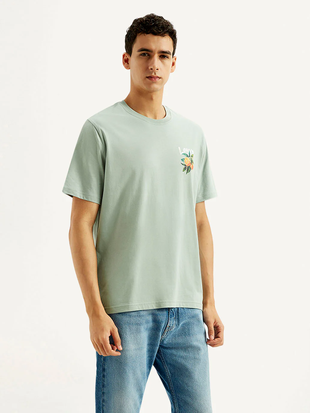 Men's Graphic Print Crew Neck T-shirt - Image 2