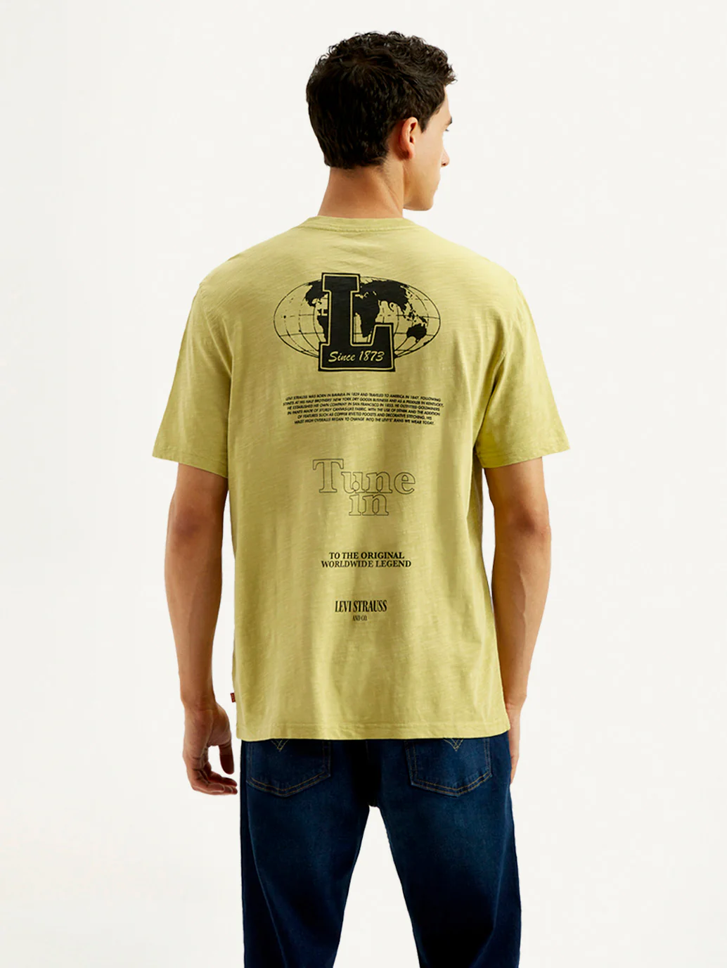 Men's Graphic Overdyed Crew Neck T-shirt - Image 2