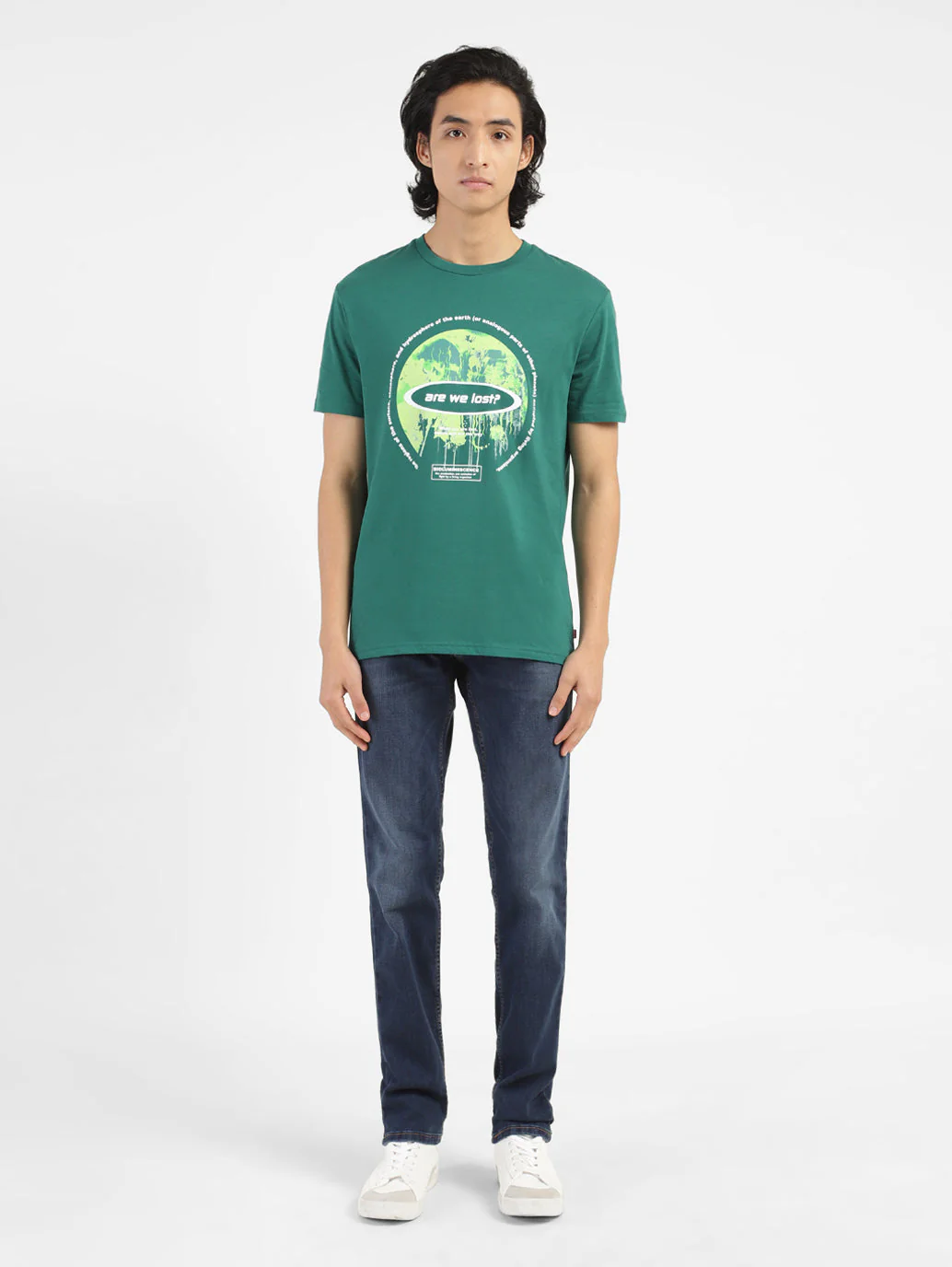 Men's Green Crew Neck T-Shirt - Image 5