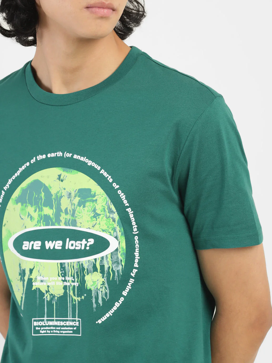 Men's Green Crew Neck T-Shirt - Image 6
