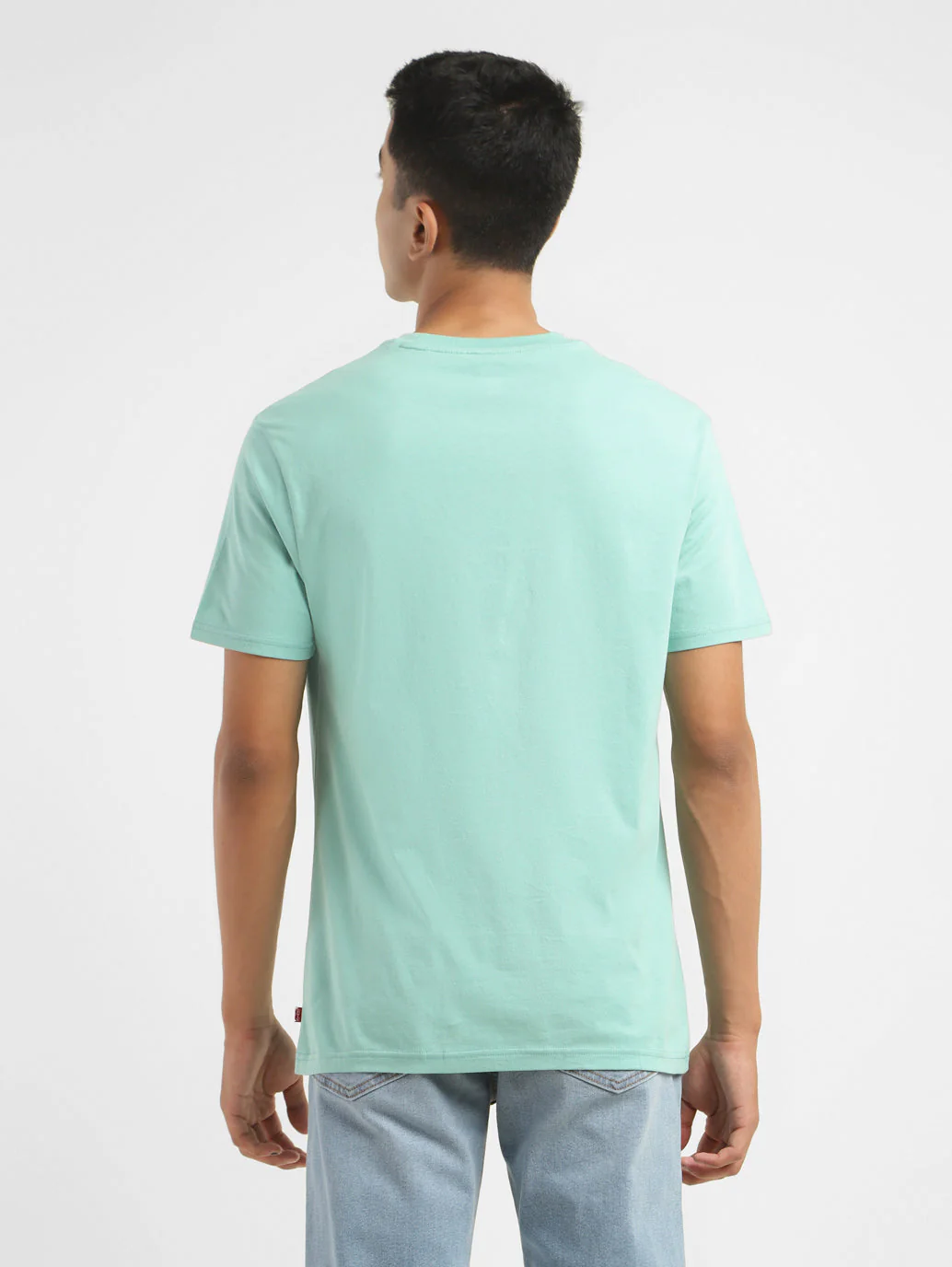 Men's Graphic Print Crew Neck T-shirt Green - Image 3