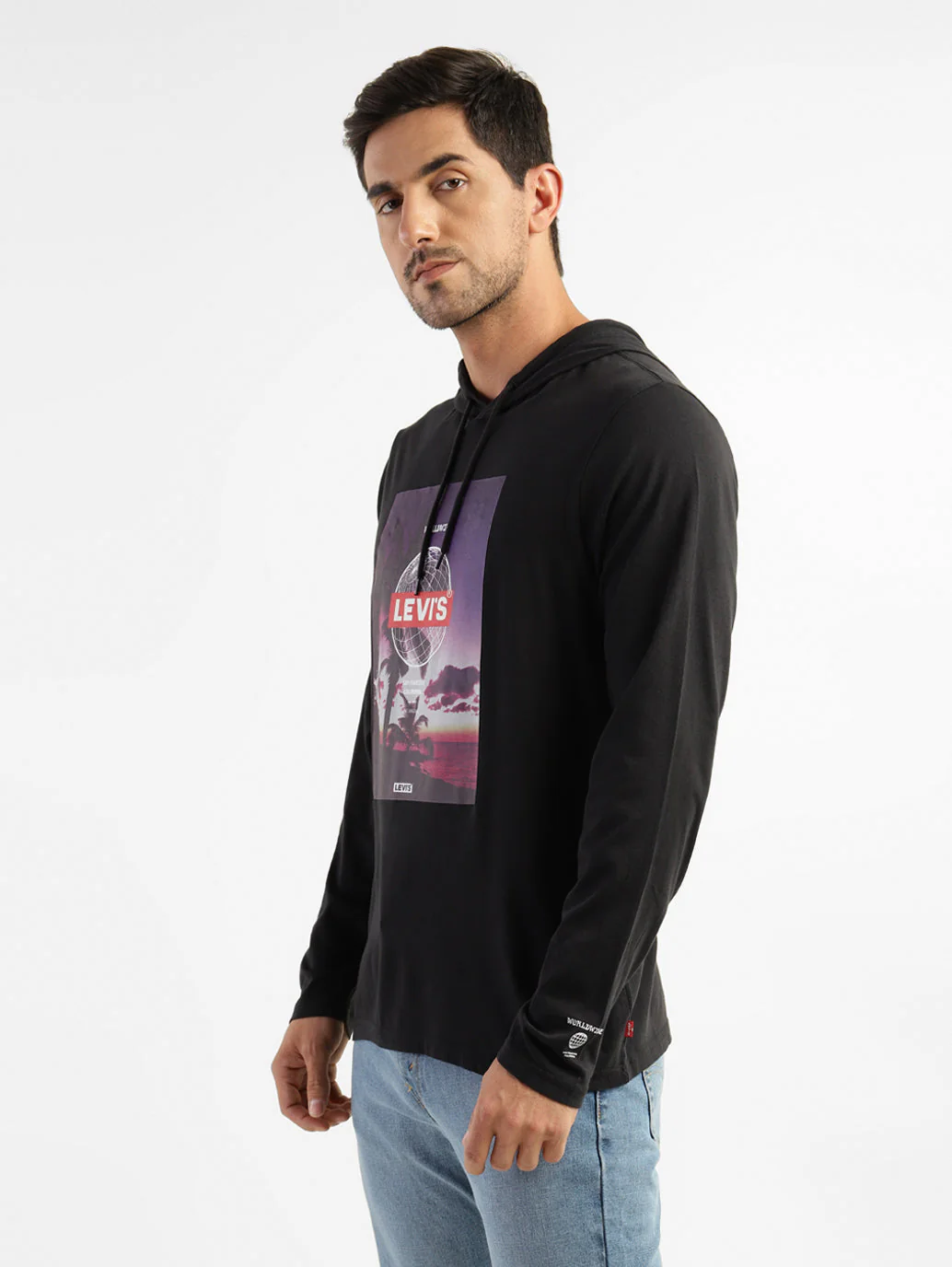 Men's Graphic Print Hooded Sweatshirt - Image 4