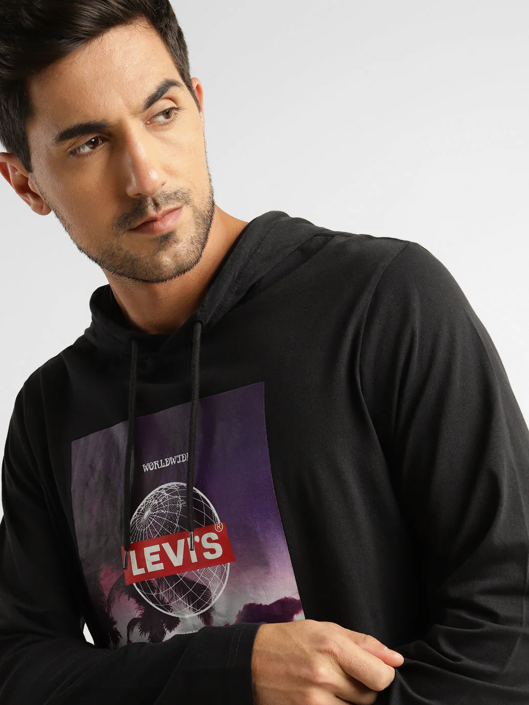 Men's Graphic Print Hooded Sweatshirt - Image 5