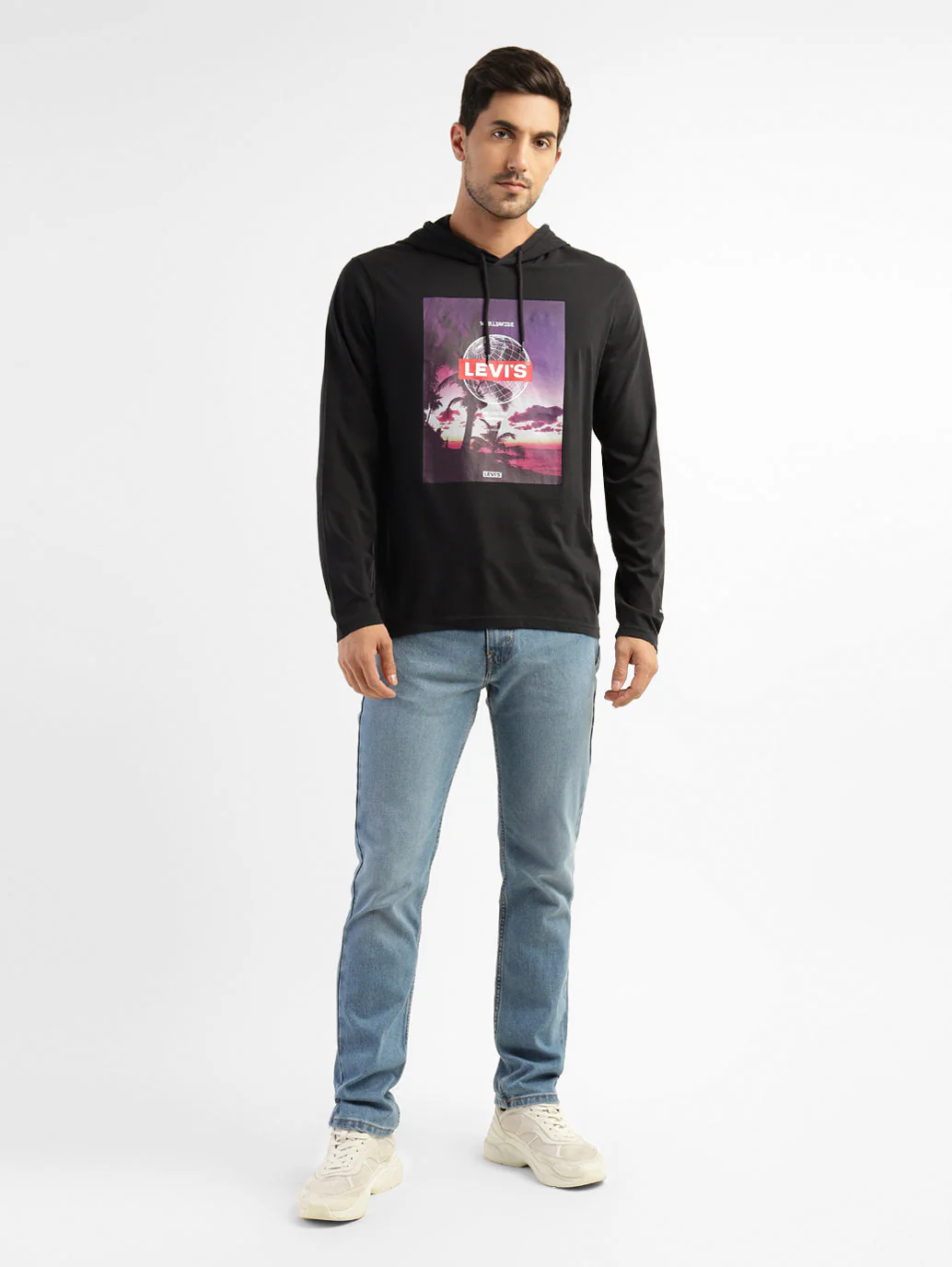 Men's Graphic Print Hooded Sweatshirt - Image 6